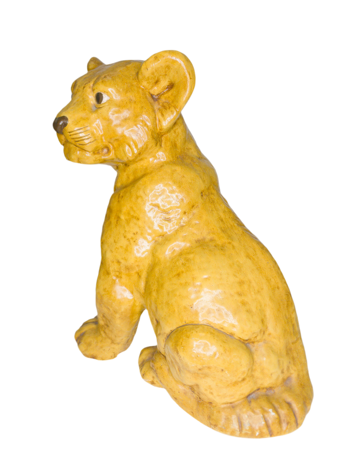Mid-century Seated Lion Cub figure