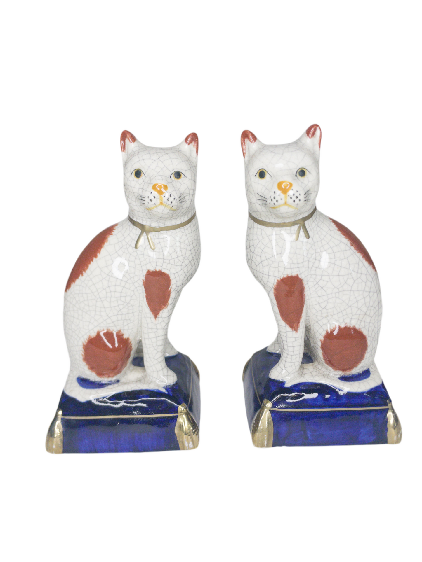 Vintage Staffordshire style Fitz & Floyd Mantle Cats
