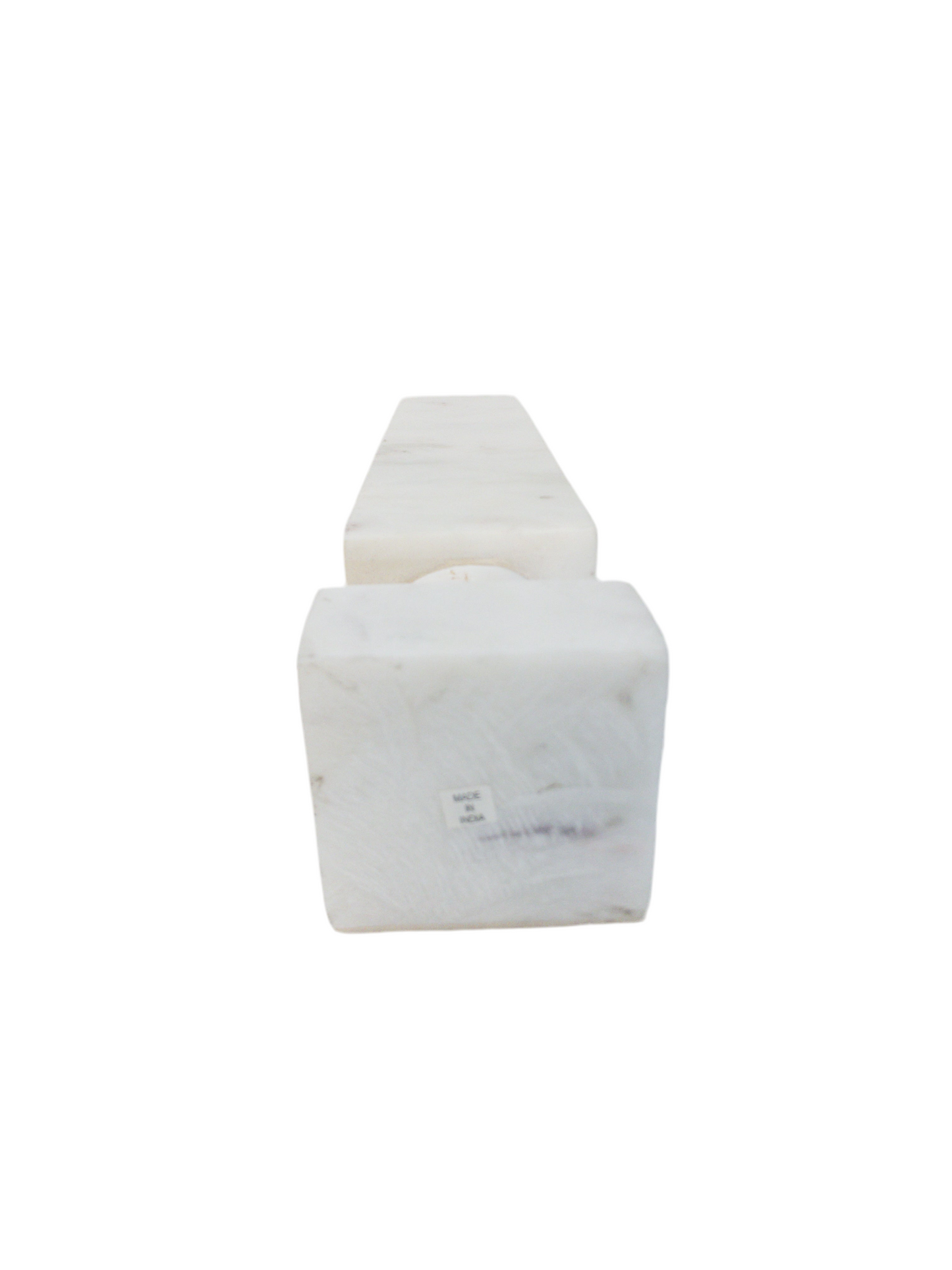 Large Vintage White Marble Obelisk