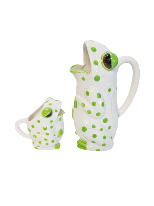 Frog Pitcher and Creamer