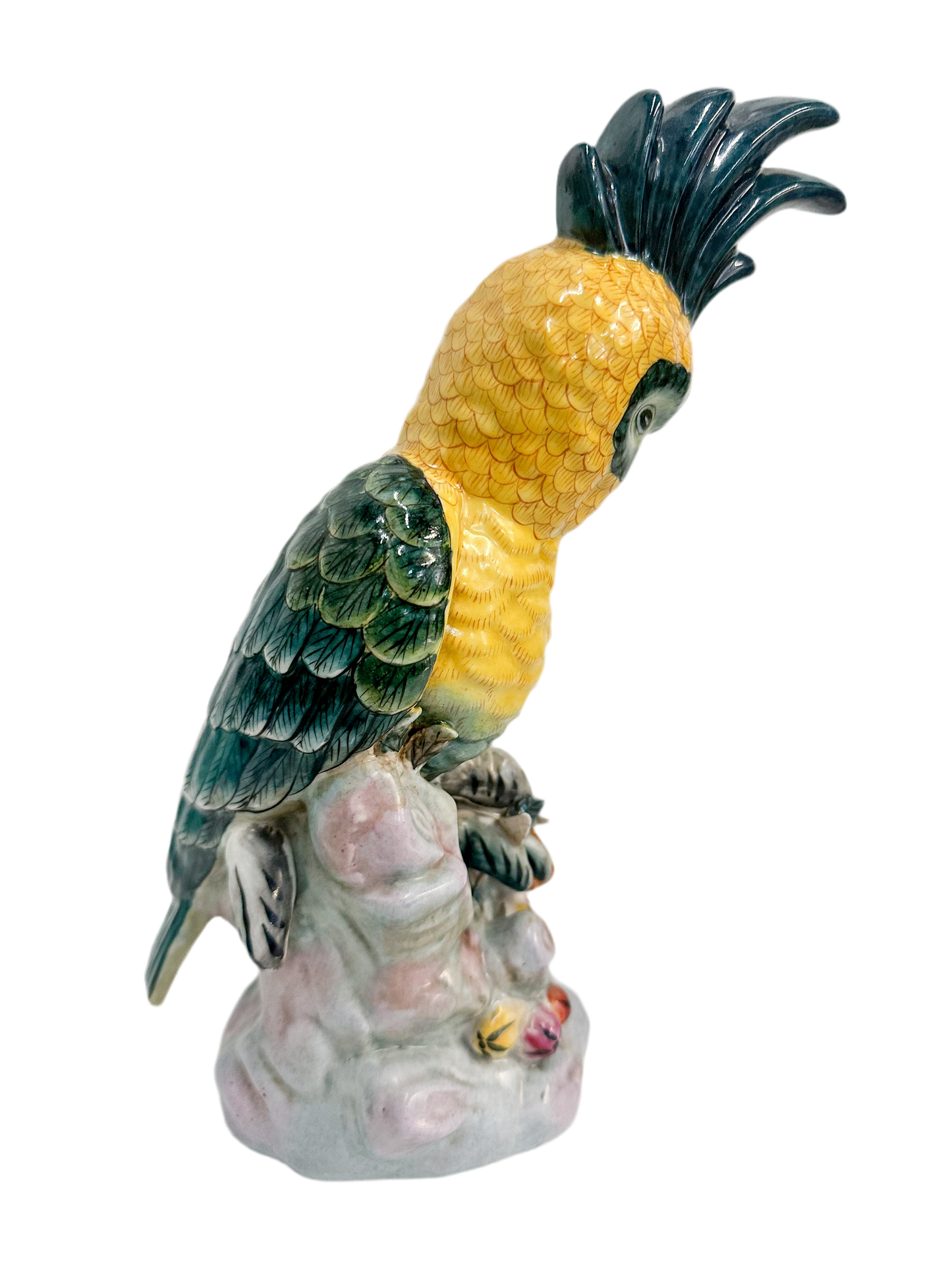 Vintage Porcelain Cockatoo on Branch