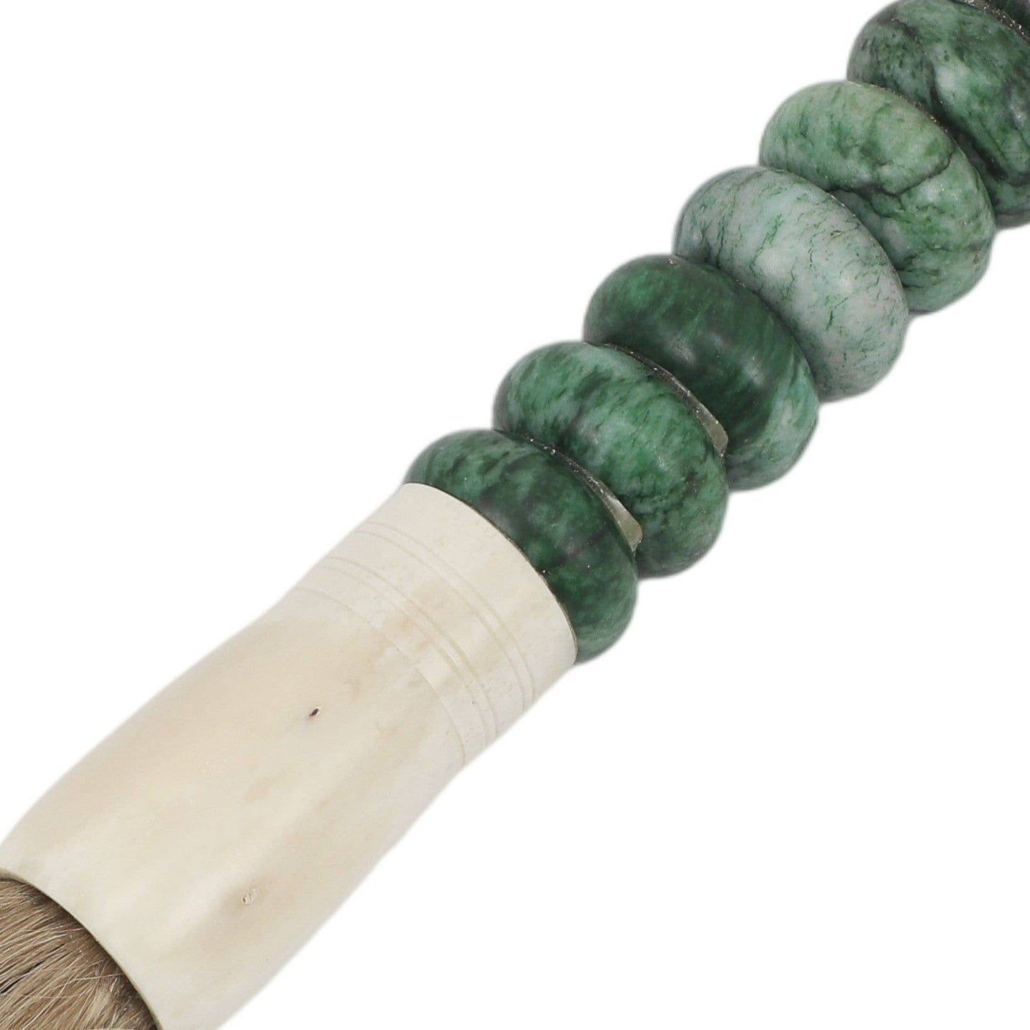 Large Green Jade Abacus Calligraphy Brush