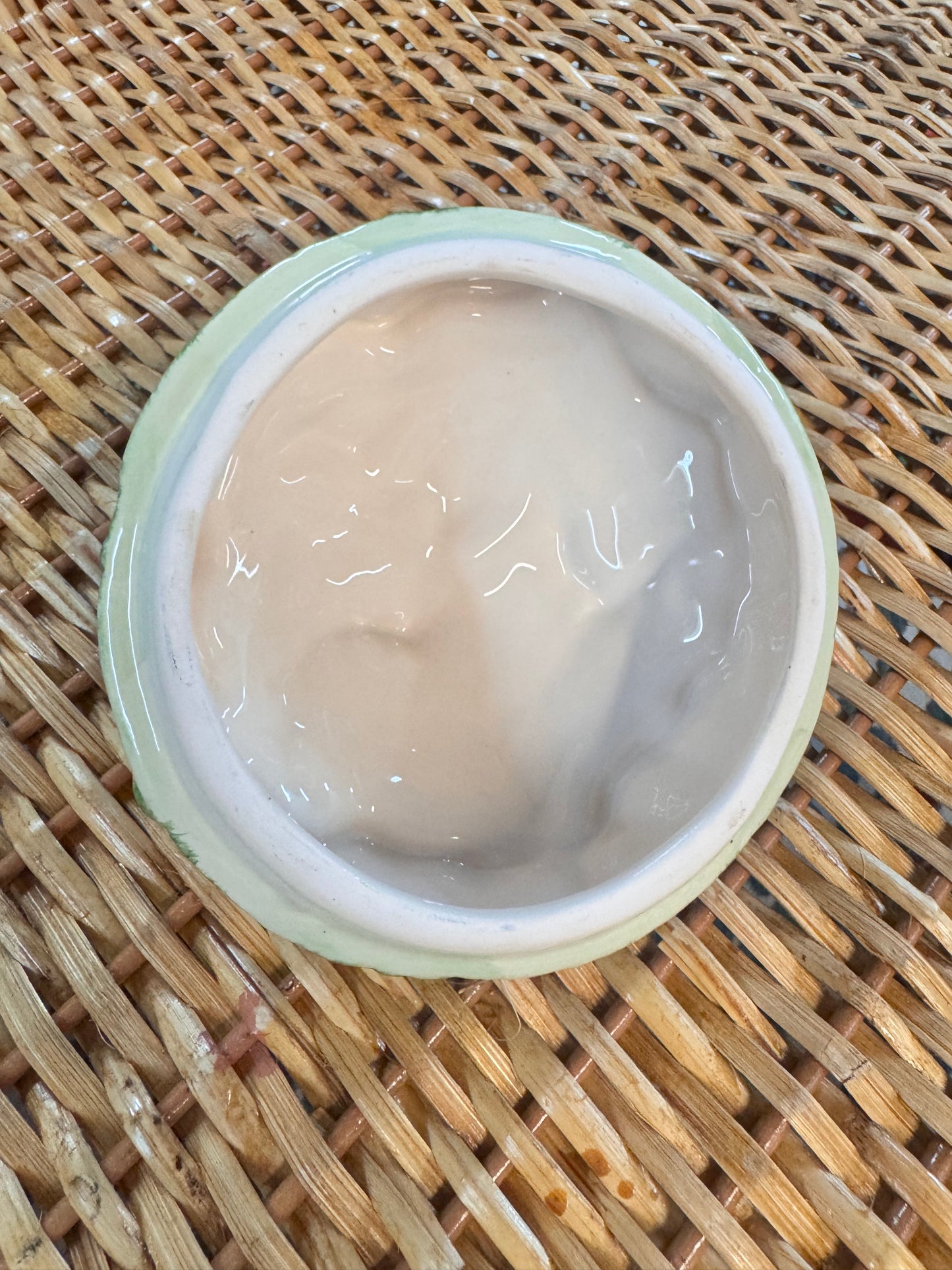 Lettuce Ware Covered Soup Bowl