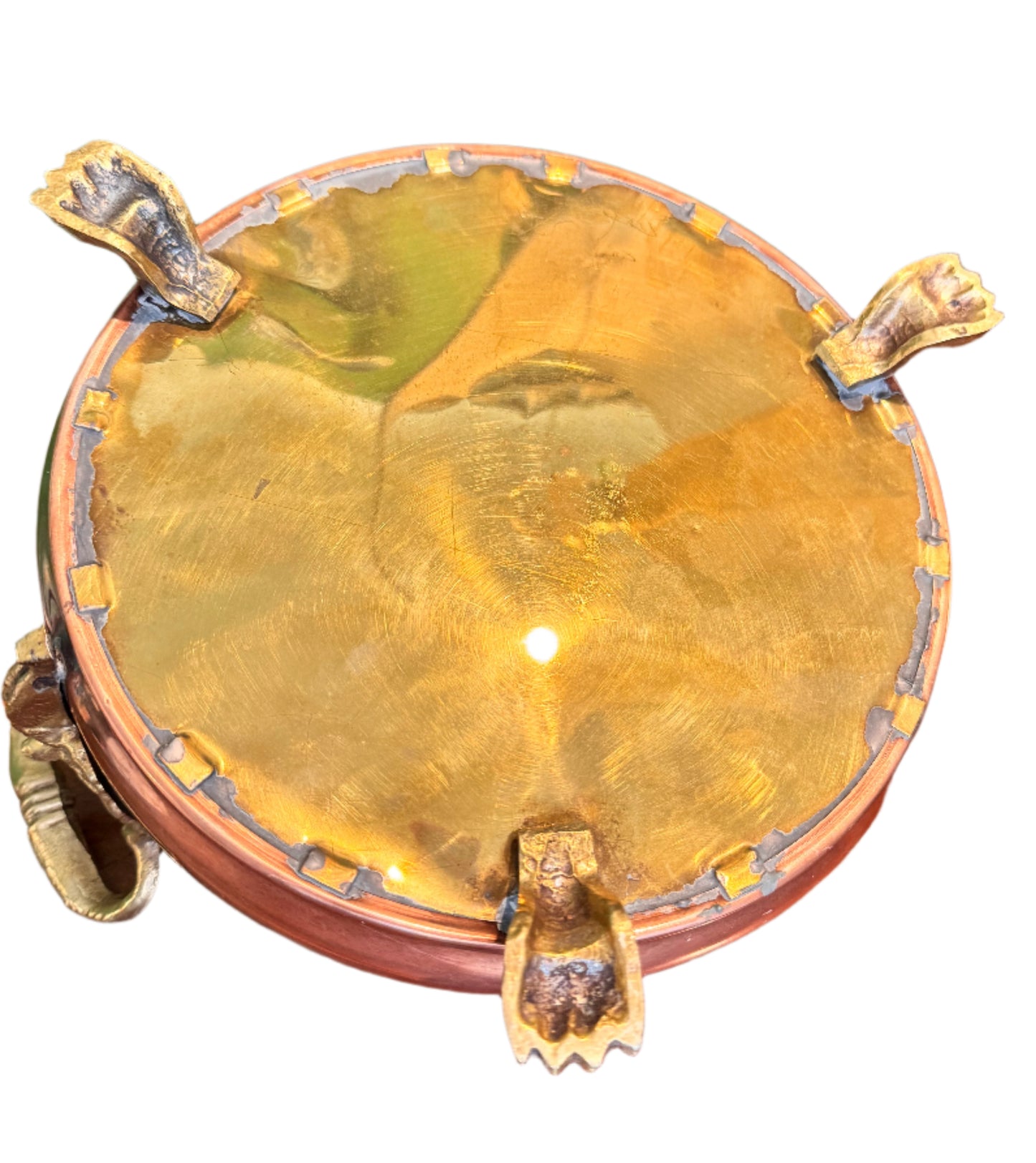 Antique Brass and Copper Jardiniere