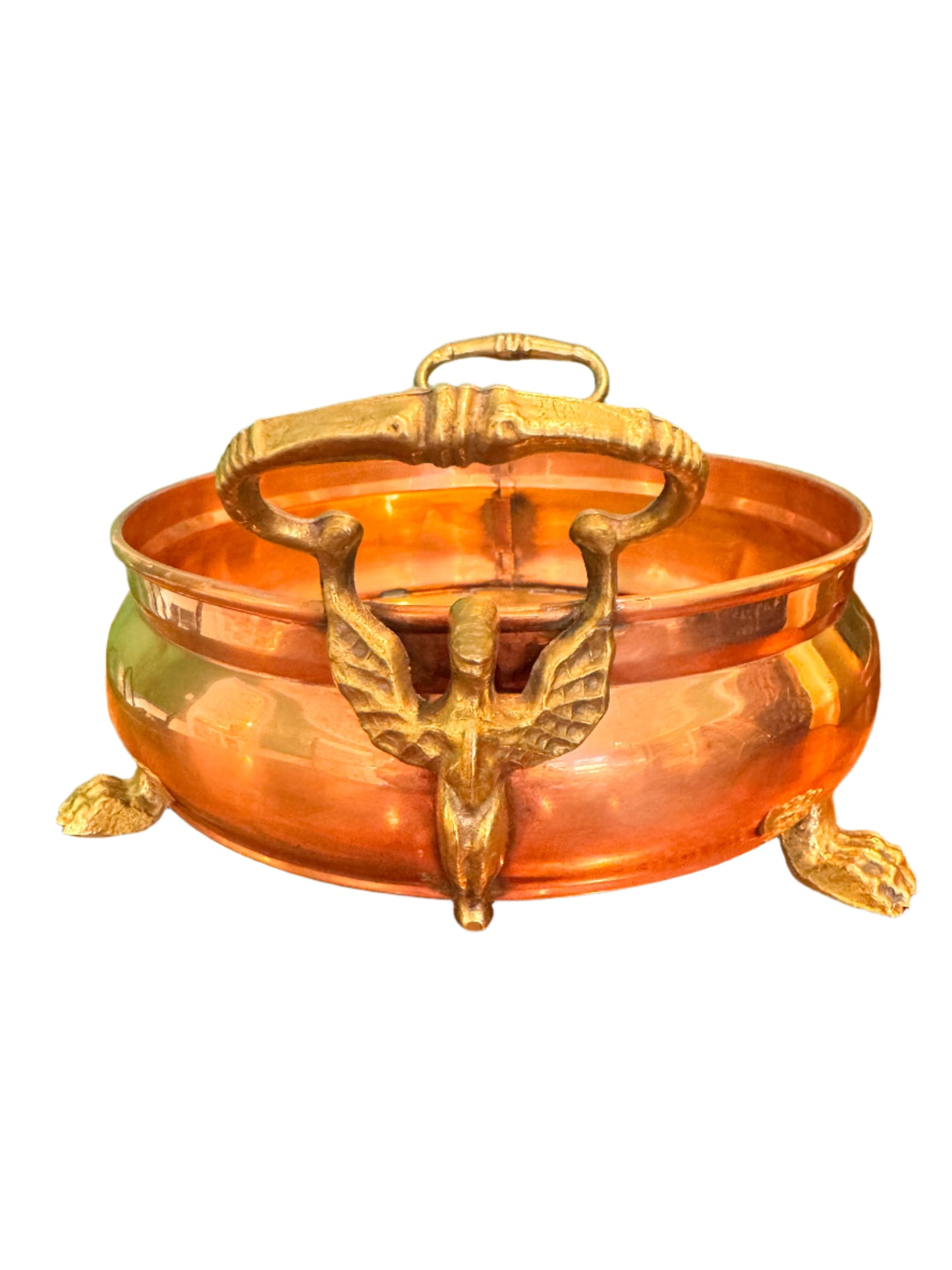 Antique Brass and Copper Jardiniere