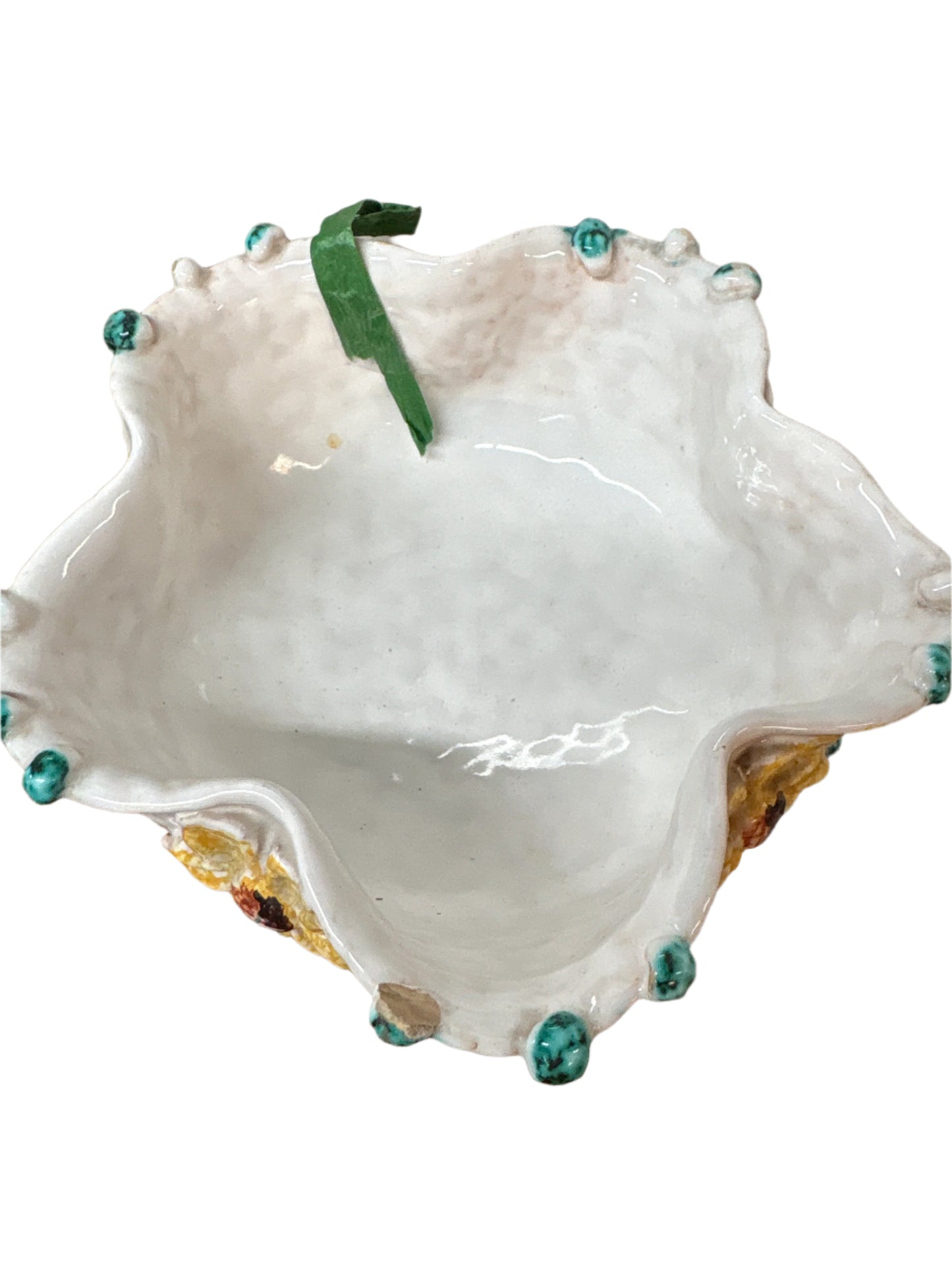 Vintage Hand Painted Italian Floral Trinket Dish/Bowl