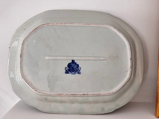Vintage Victoria Ware Flow Blue Platter