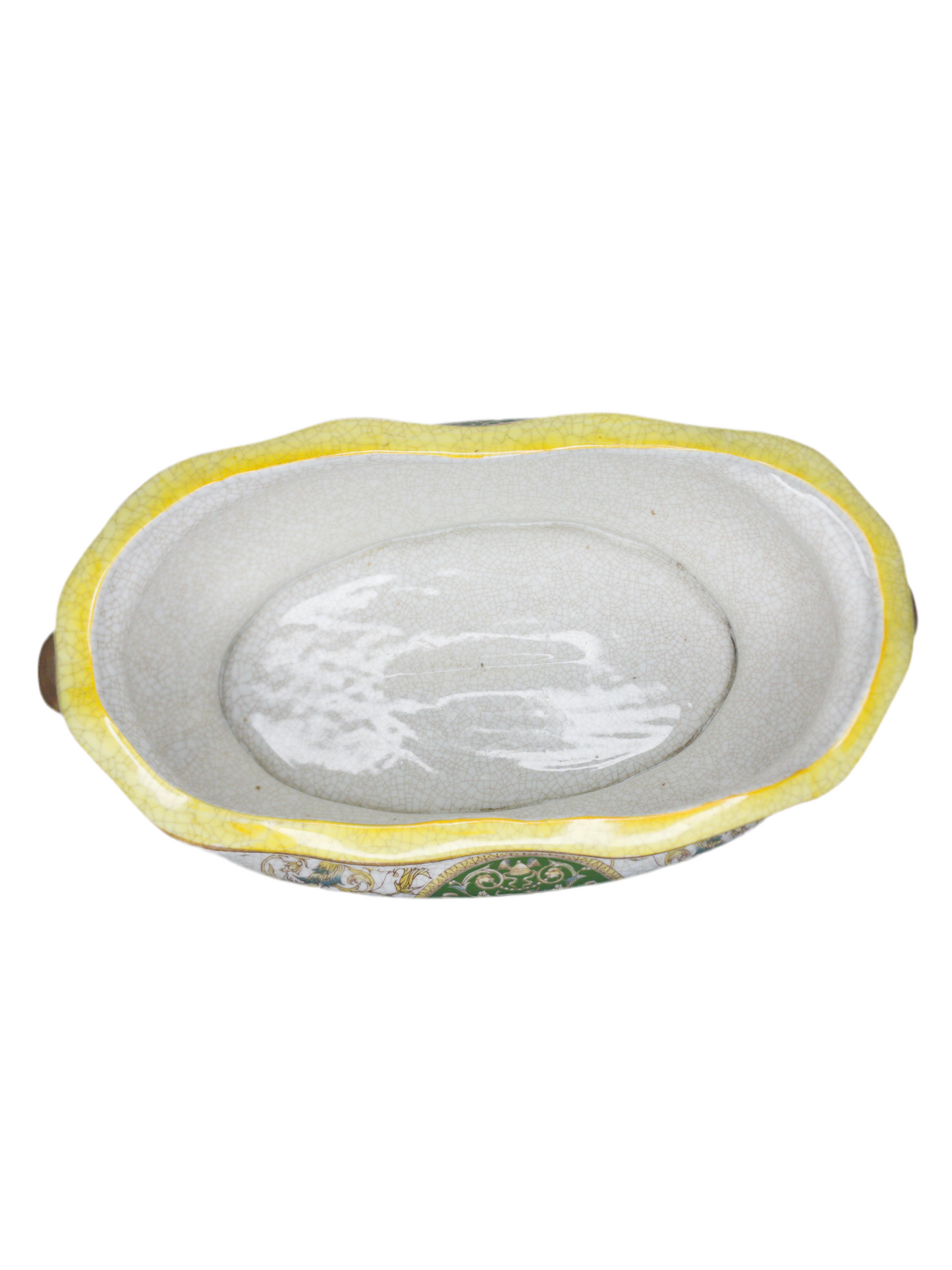 Antique Chinoiserie Porcelain Footbath Planter