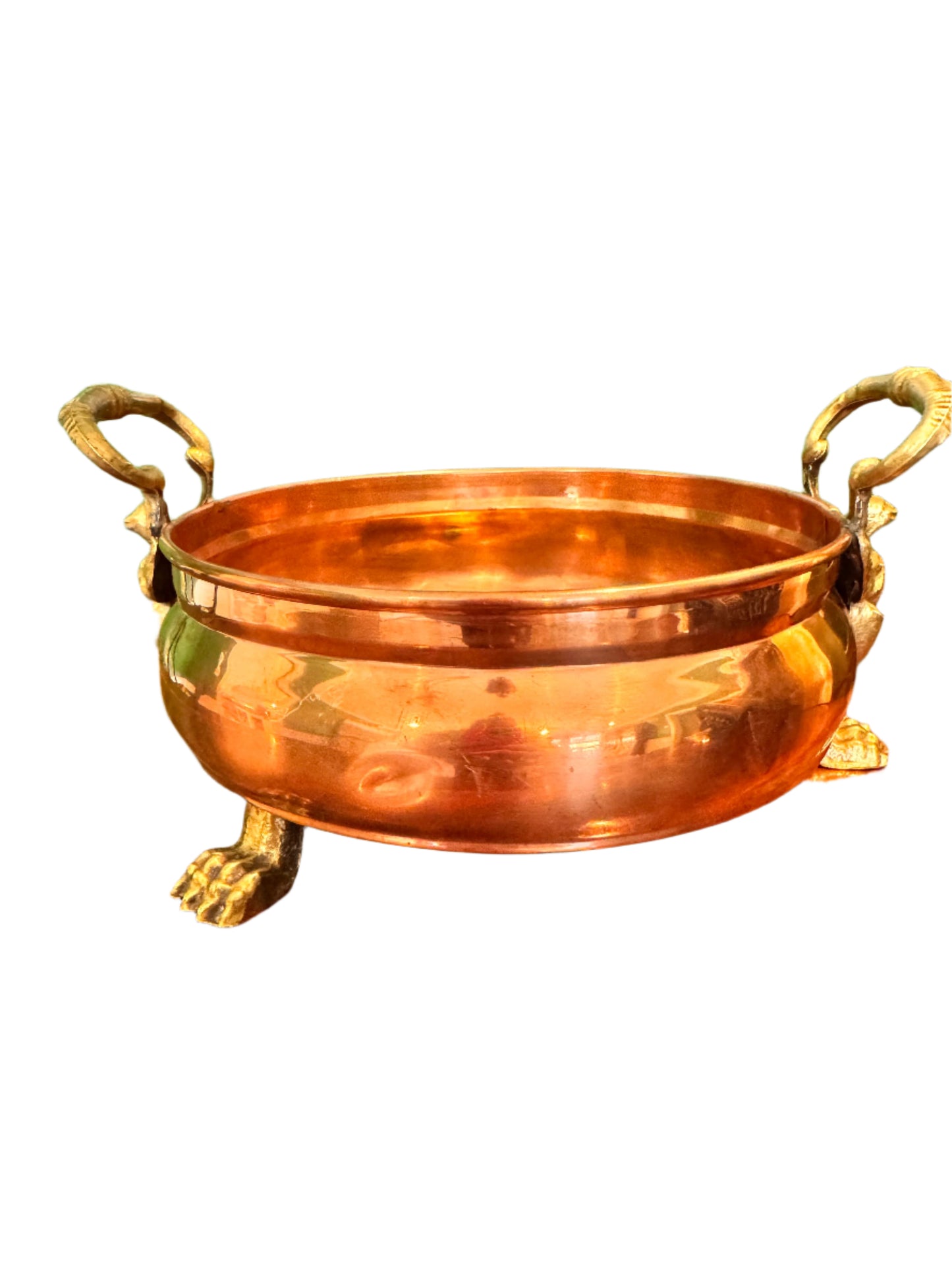Antique Brass and Copper Jardiniere