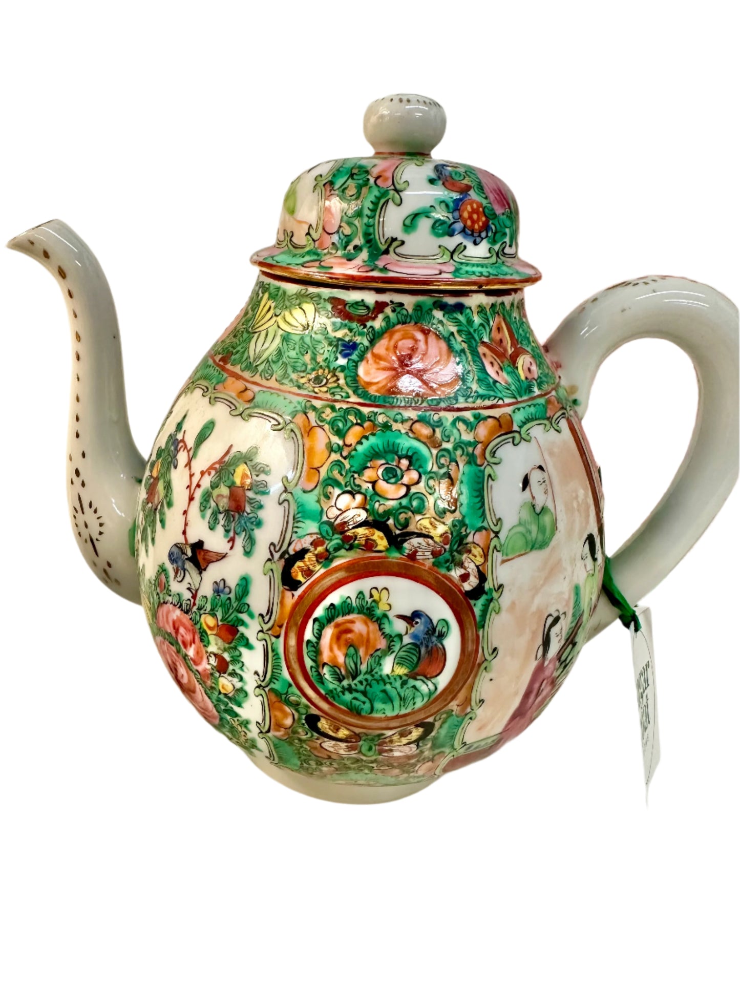 Antique Famille Rose Medallion Tea Set
