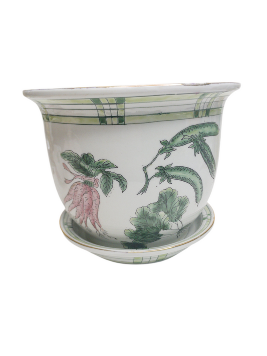 Vintage Spring Vegetable Jardiniere with Tray