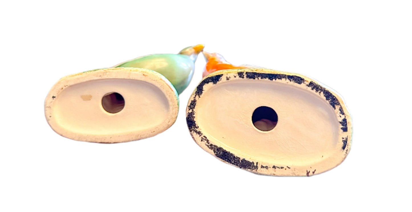 Vintage Hand Painted Pheasant Pair