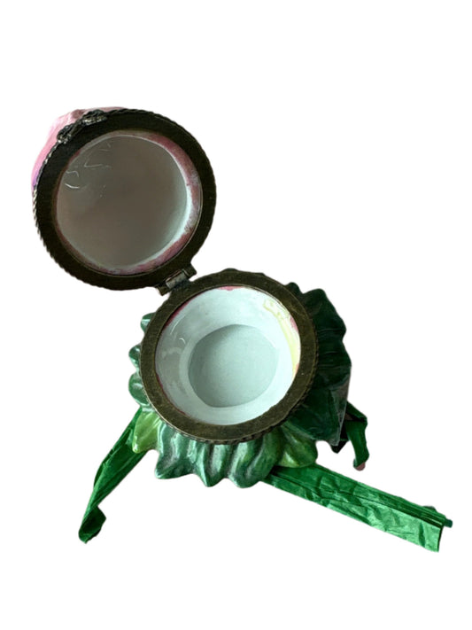 Vintage Winterthur Rose Limoges Style Box