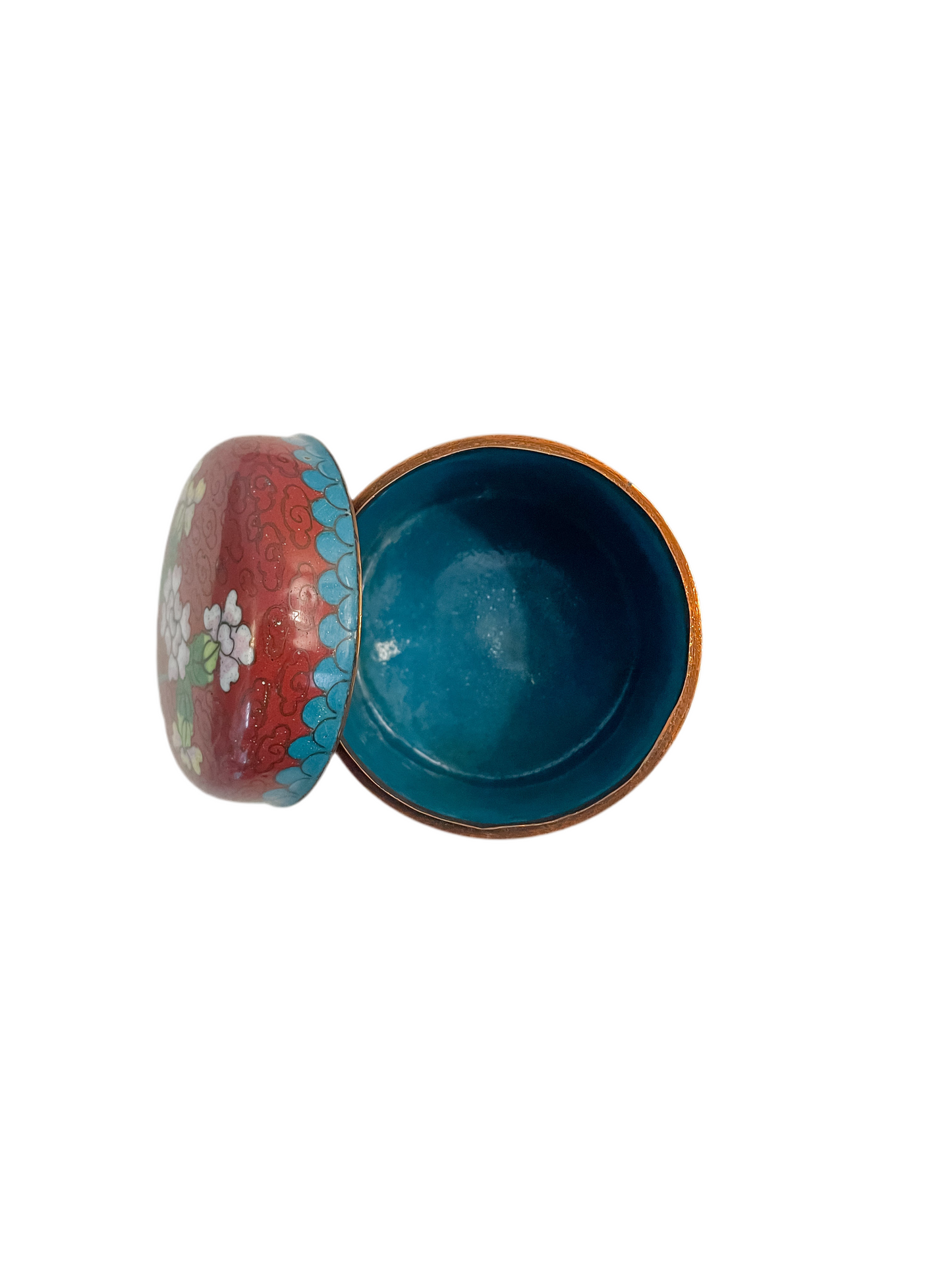 Chinese Cloisonné Tea Caddy