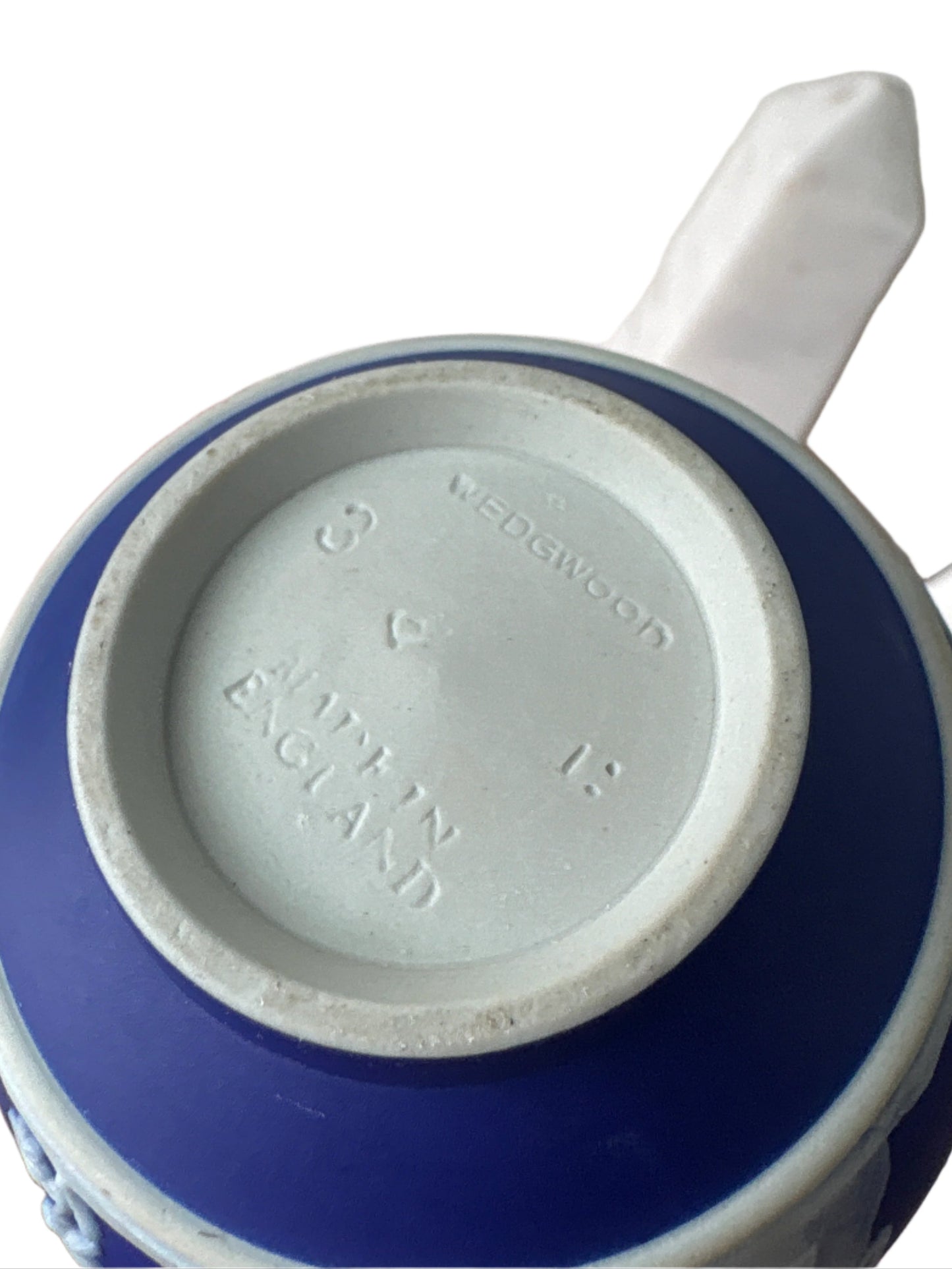 Vintage Cobalt Wedgwood Cream and Sugar Set