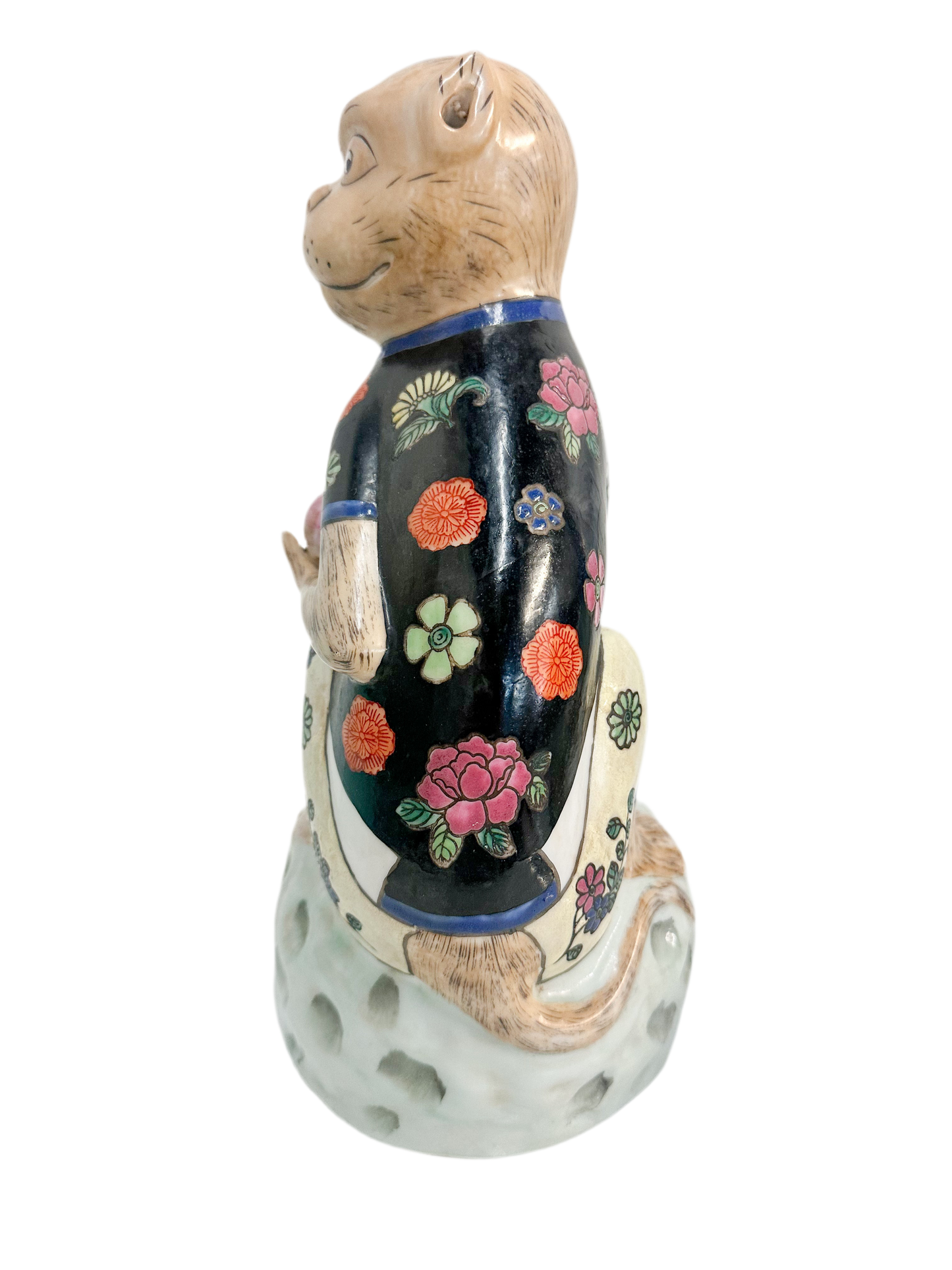 Vintage Famille Verte Chinoiserie Monkey