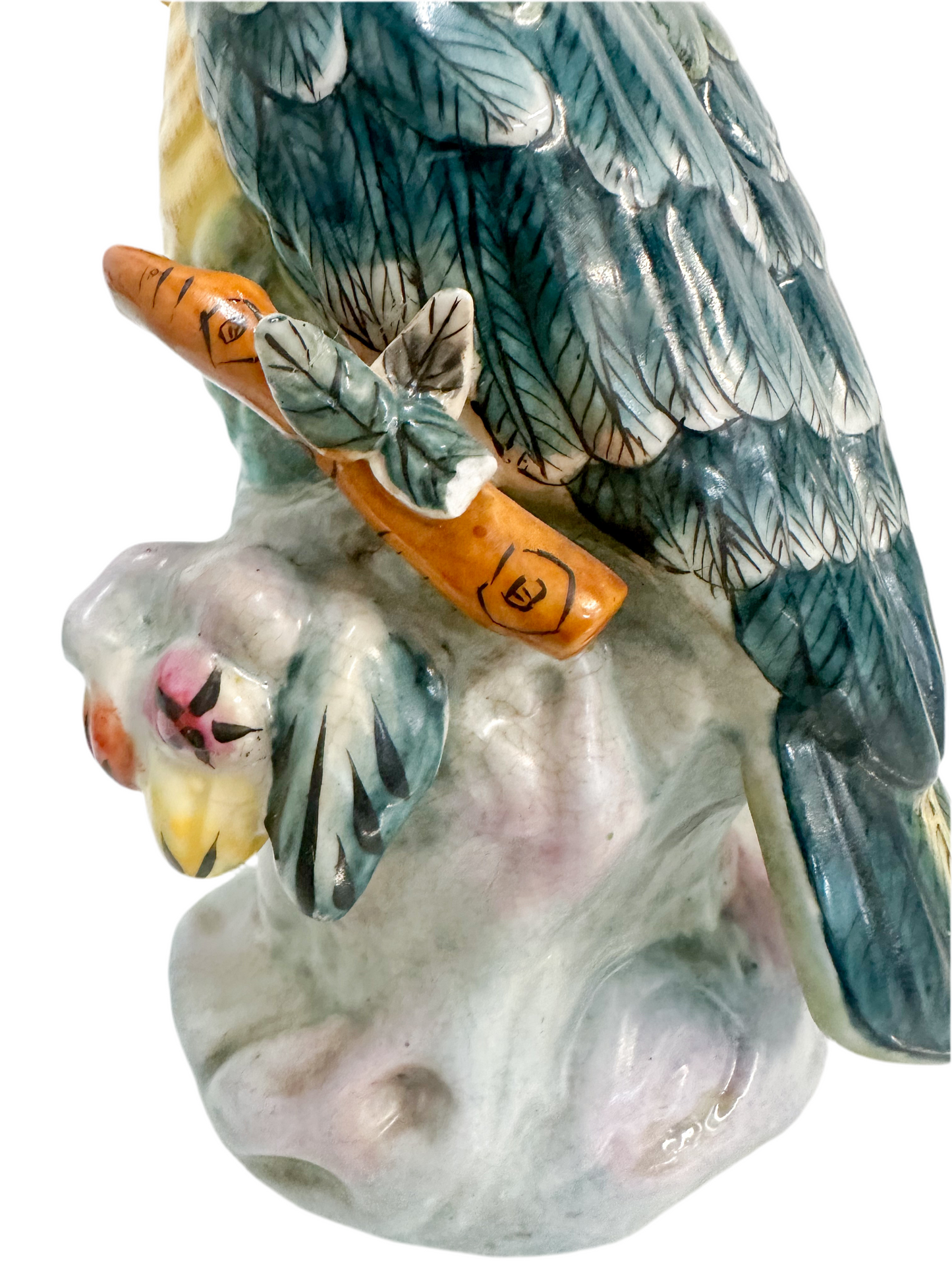 Vintage Porcelain Cockatoo on Branch