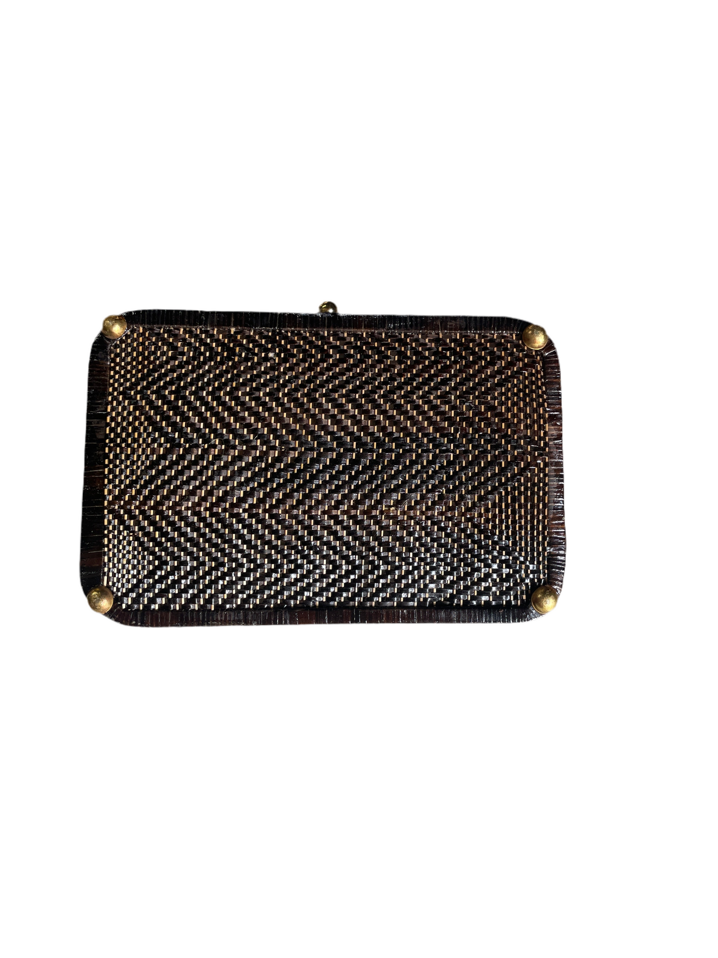 Vintage Thai Woven Rattan Bag