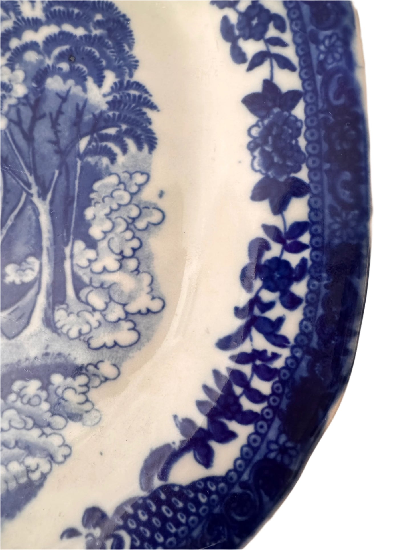 Vintage Victoria Ware Flow Blue Platter