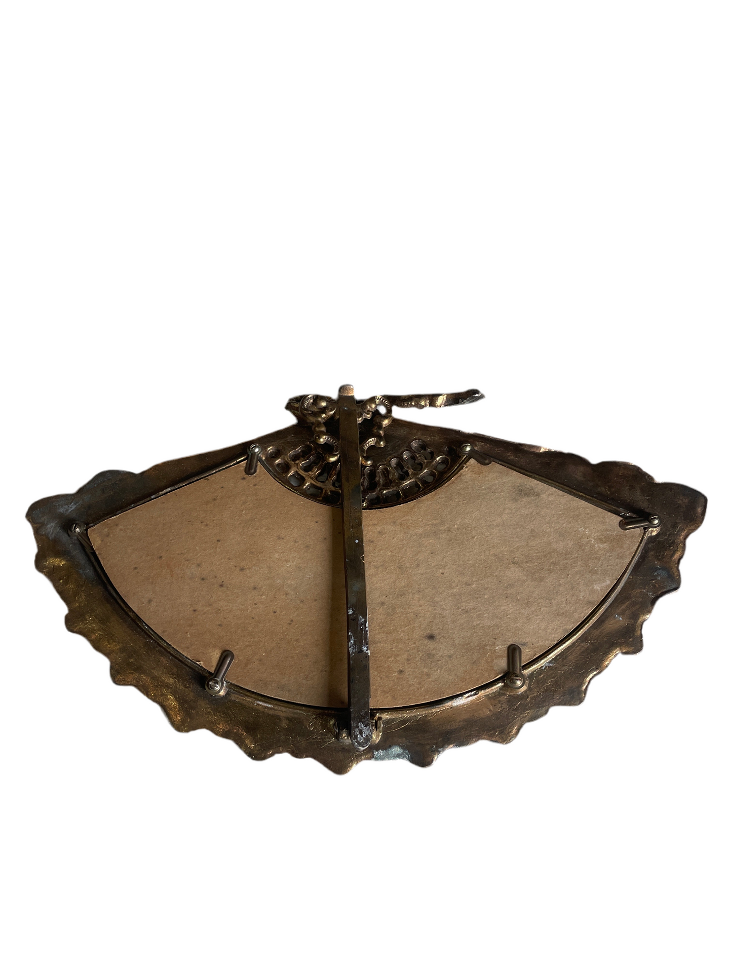 Antique Brass Fan Frame