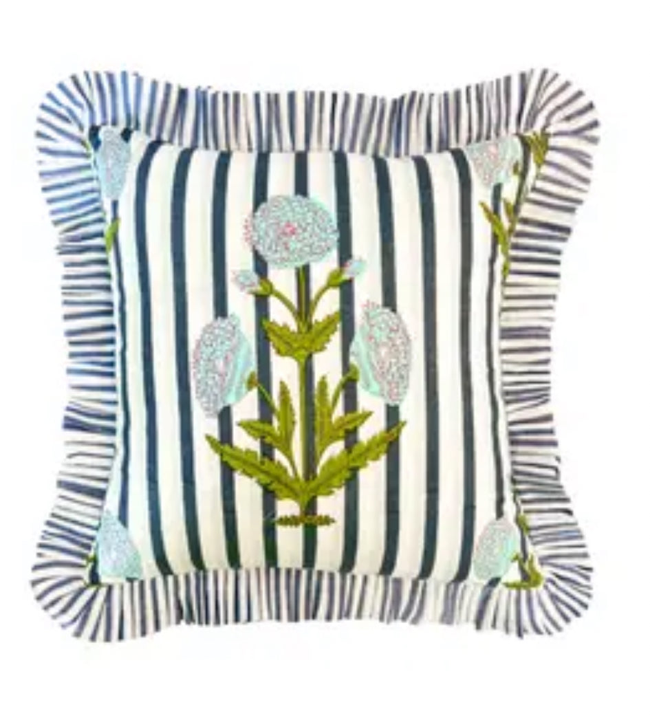 Laura Park Marigold Stripe Pillow