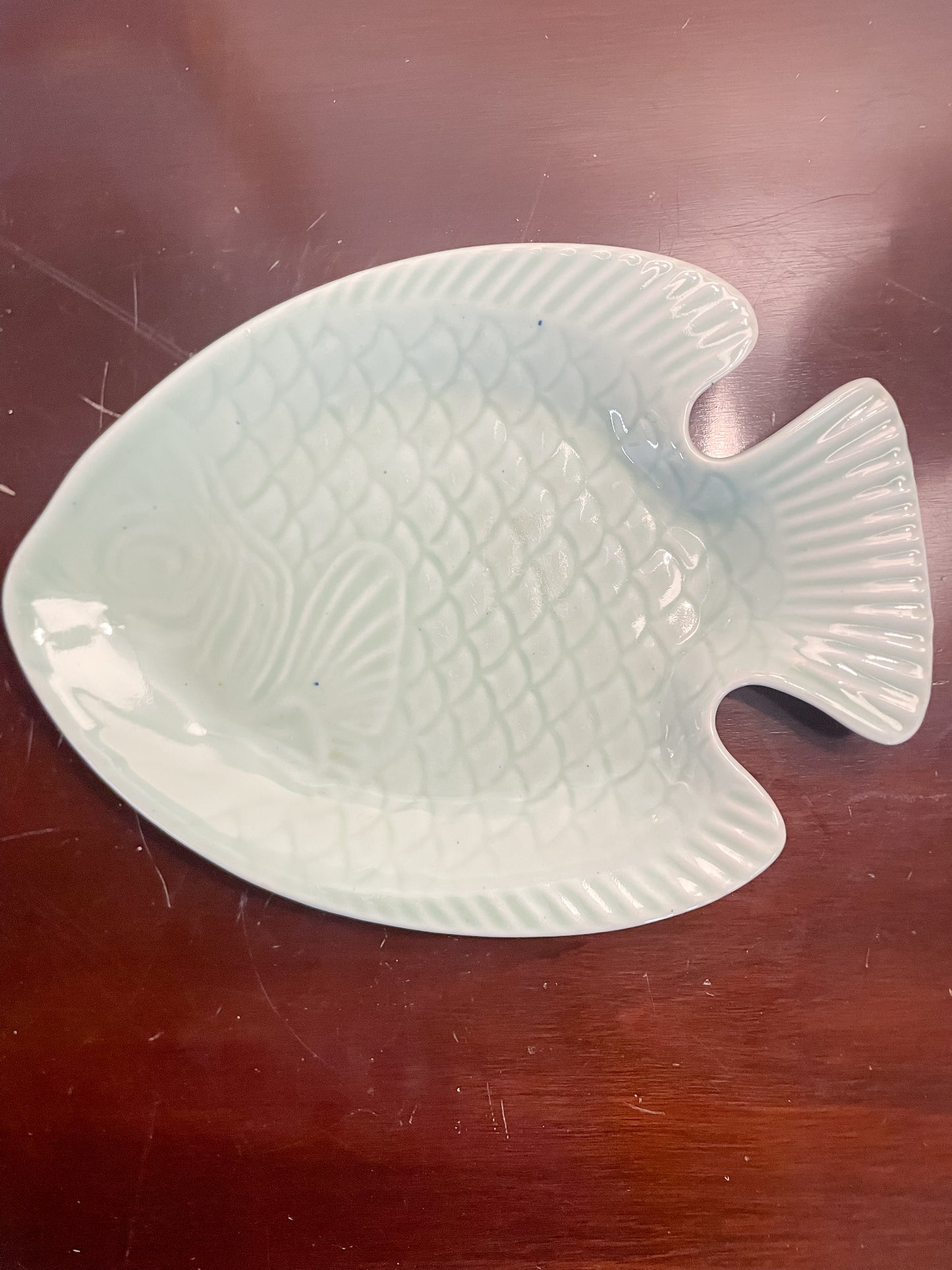 Vintage WCL Celadon Fish Plates