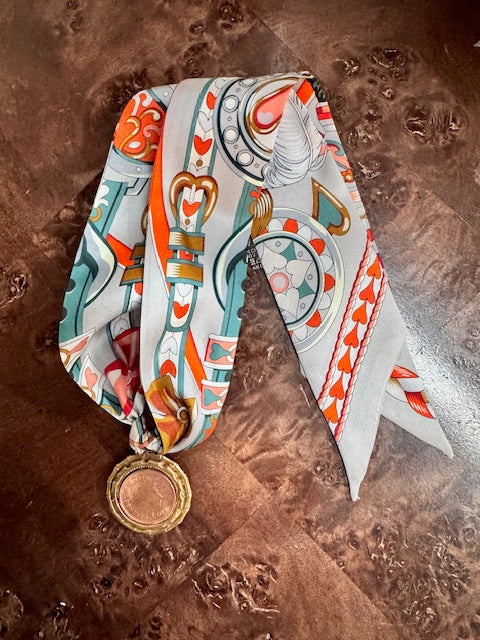 Vintage British Coin Scarf Necklace