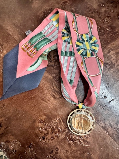 Vintage Roman Coin Scarf Necklace