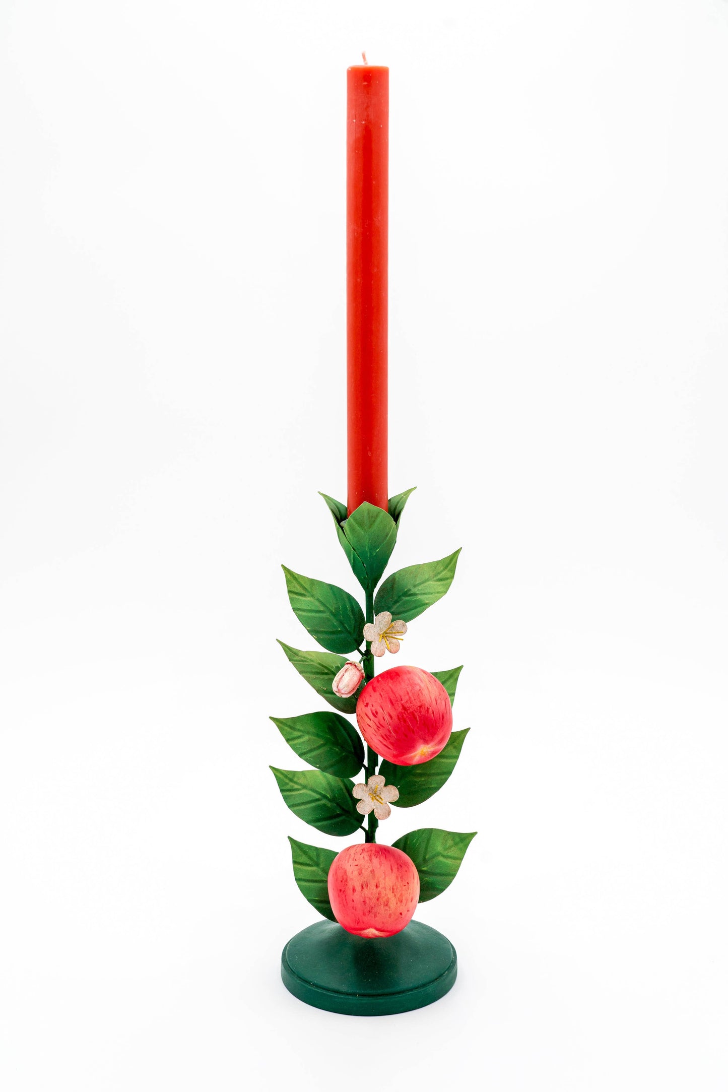 Apple Tole Candlestick