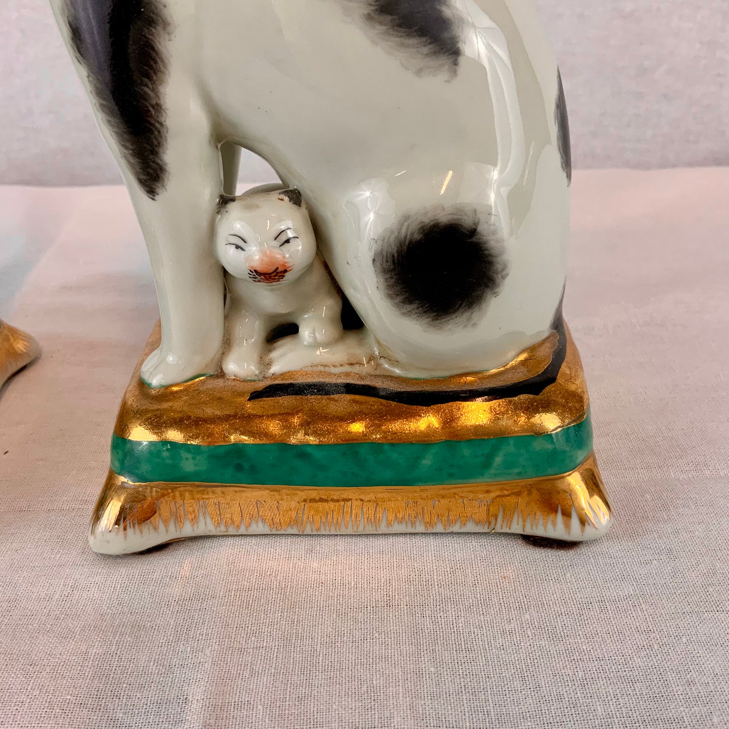Pair of Staffordshire Cat Figurines