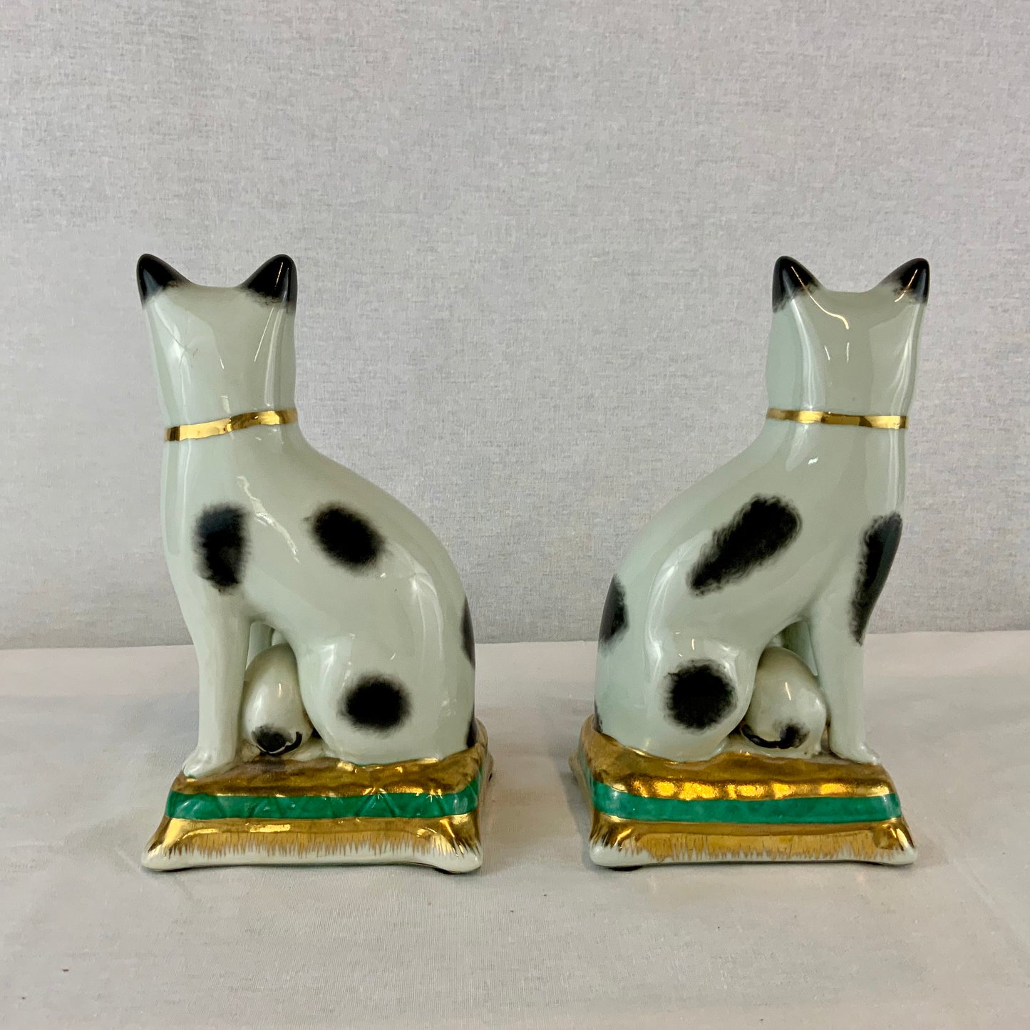 Pair of Staffordshire Cat Figurines