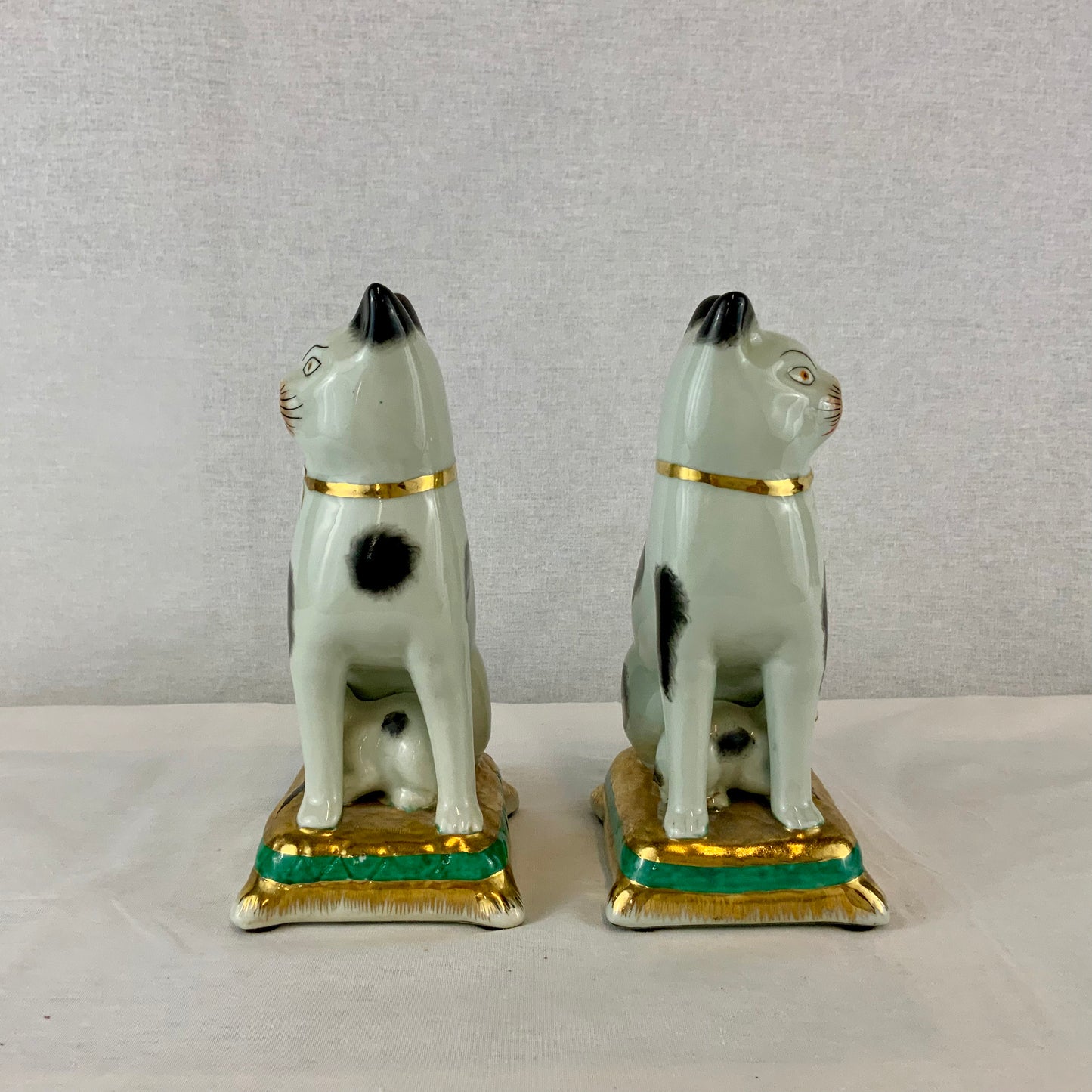 Pair of Staffordshire Cat Figurines