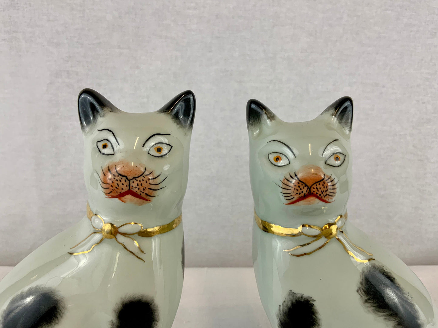 Pair of Staffordshire Cat Figurines