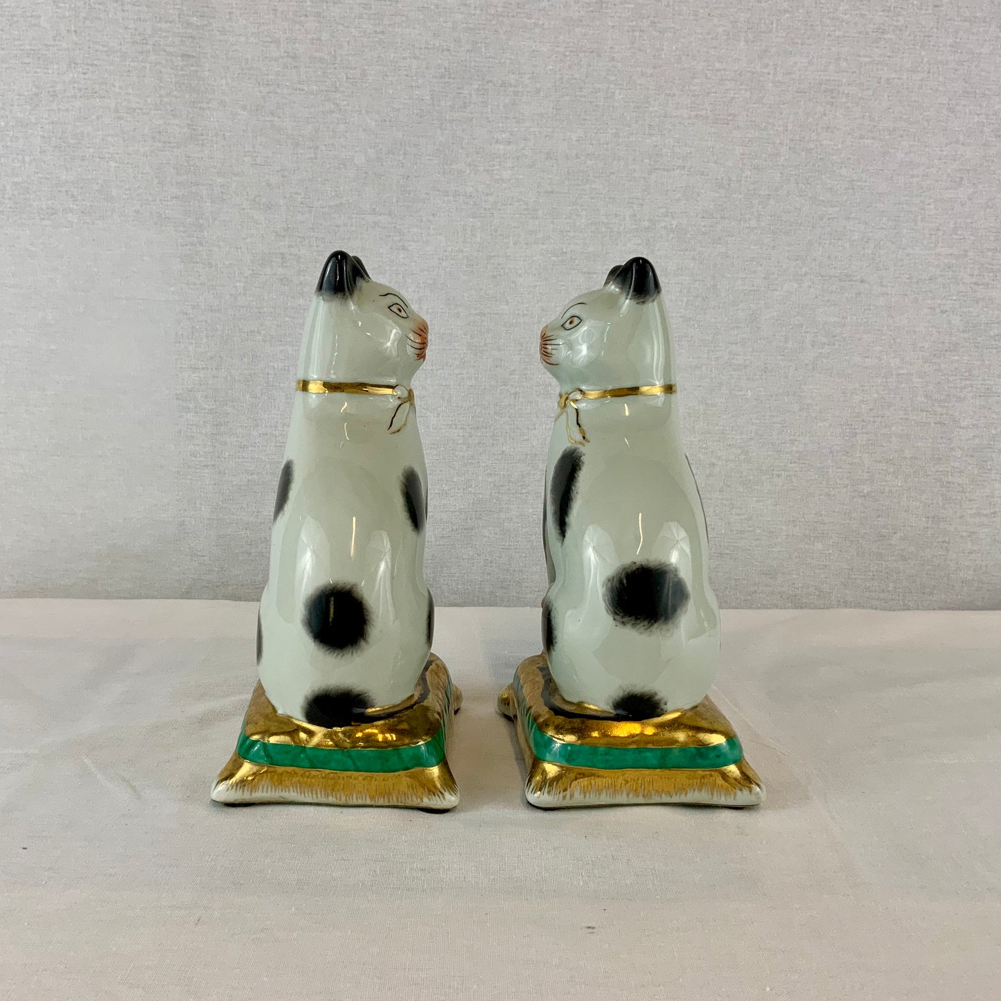 Pair of Staffordshire Cat Figurines