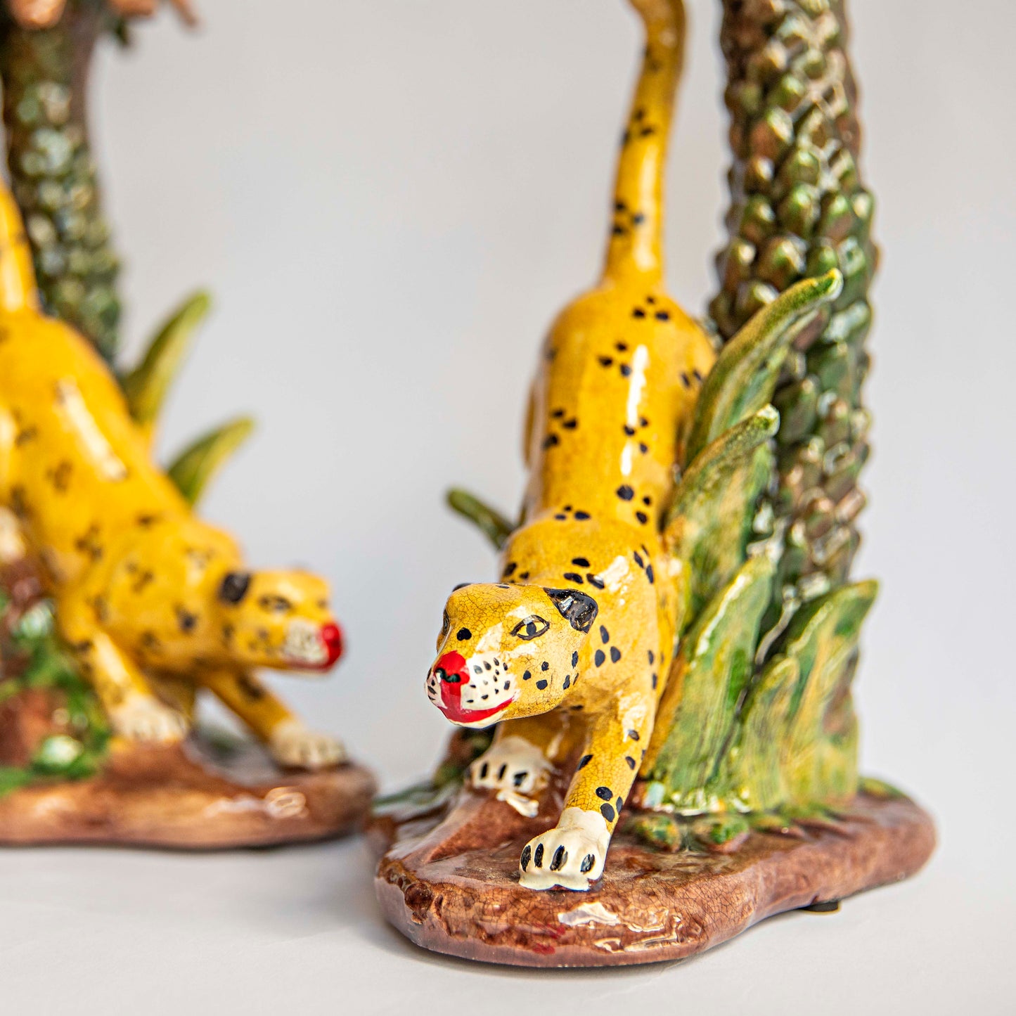 Leopard Candlesticks (pair)