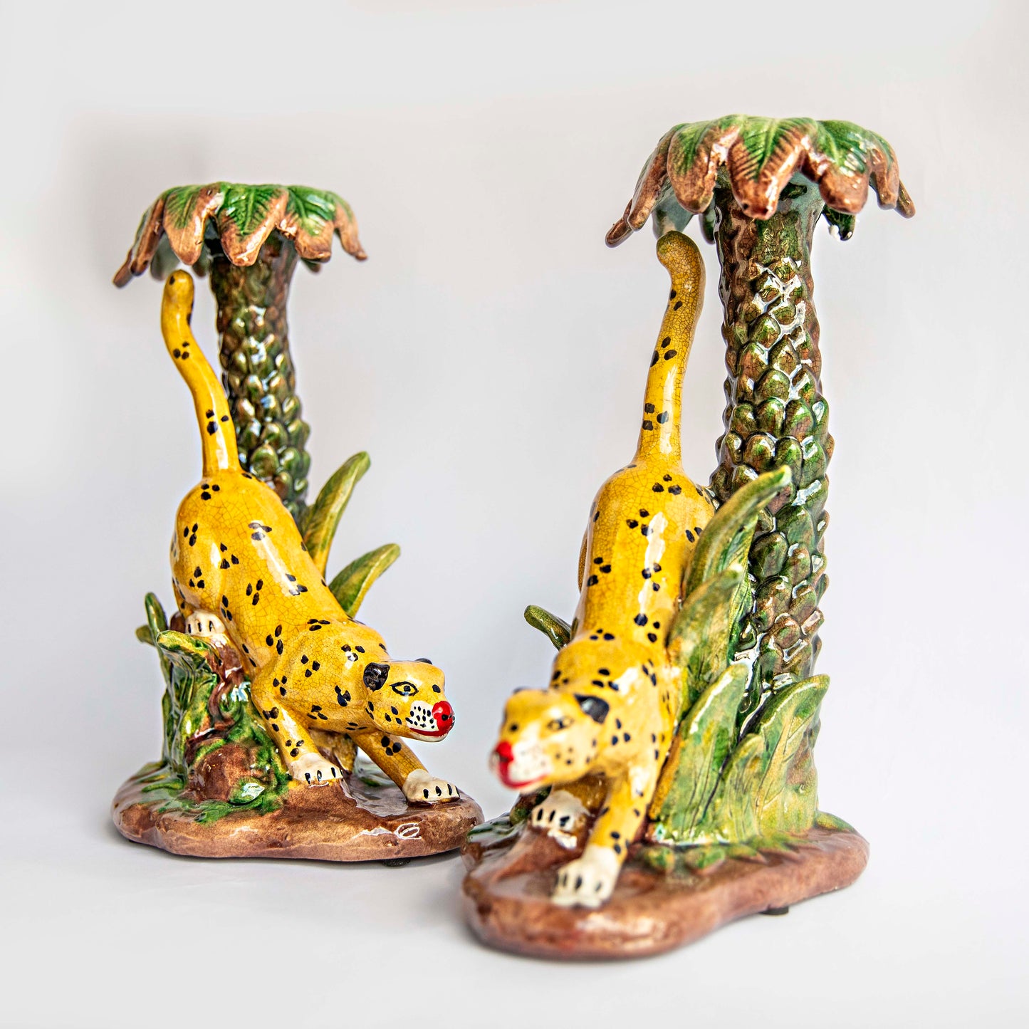 Leopard Candlesticks (pair)
