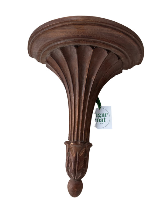 Vintage Italian Carved Wood Bracket