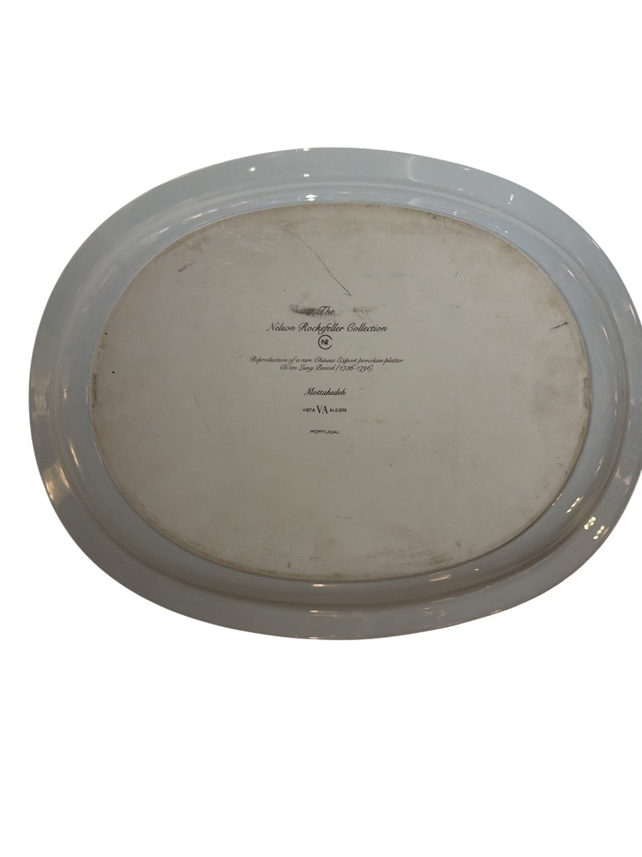 Mottahedeh Chinese exportDon Quixote Oval Serving Platter
