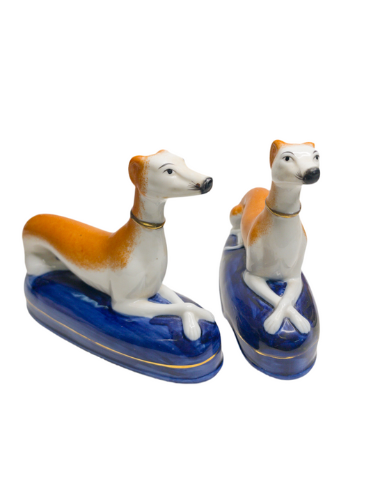 Staffordshire Style Greyhound Pair