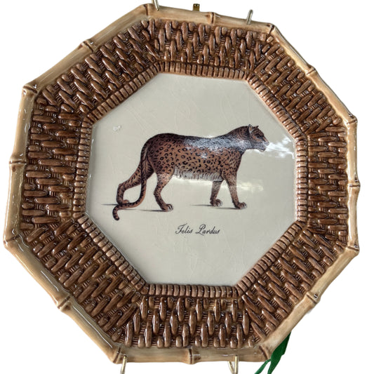 Vintage Raymond Waites Leopard Plate