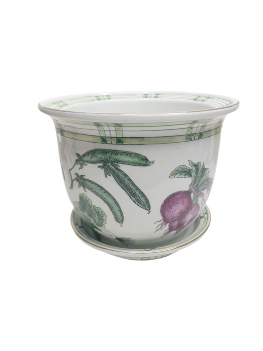 Vintage Spring Vegetable Jardiniere with Tray