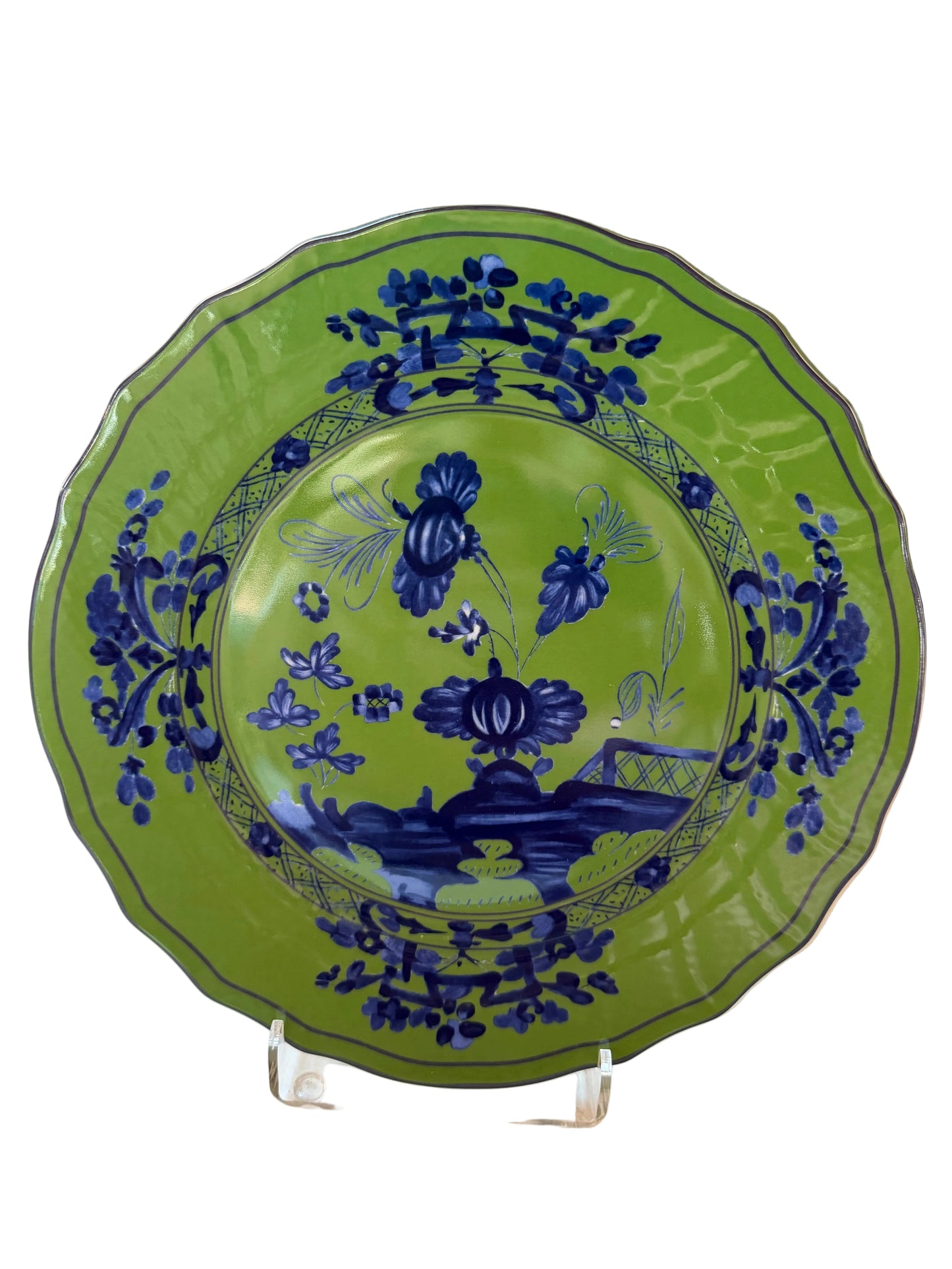 Green Chinoiserie Faenza Dinnerware (pre-order)