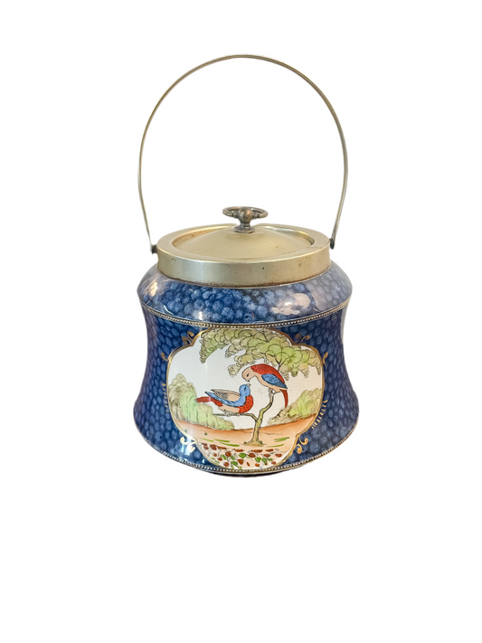 Antique Adams Tunstall of England Ceramic Biscuit Barrel
