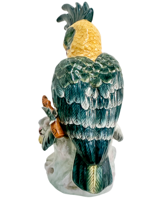 Vintage Porcelain Cockatoo on Branch