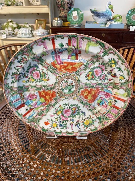 Antique Rose Medallion Platter