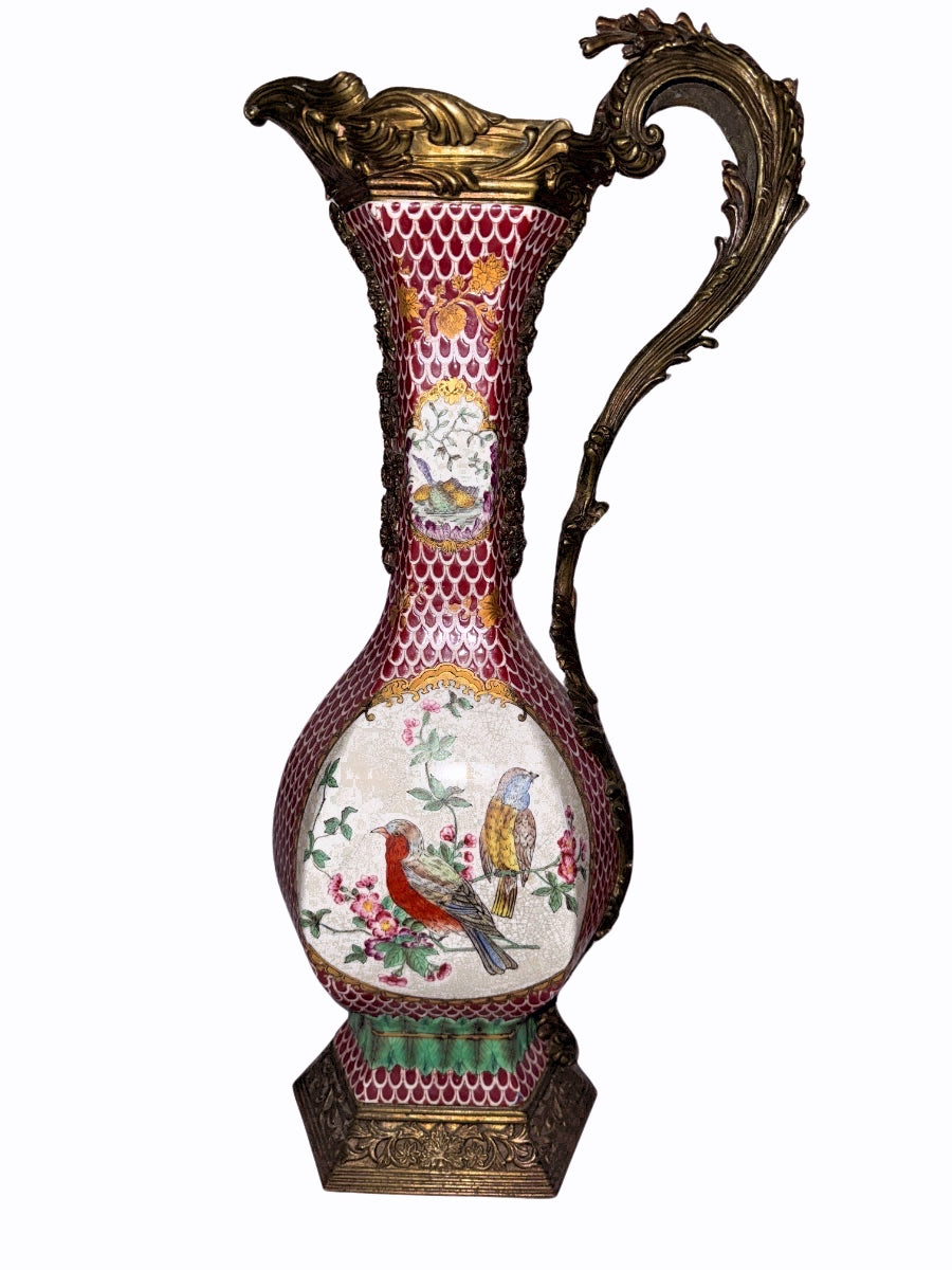Antique Chinoiserie Porcelain Ewer
