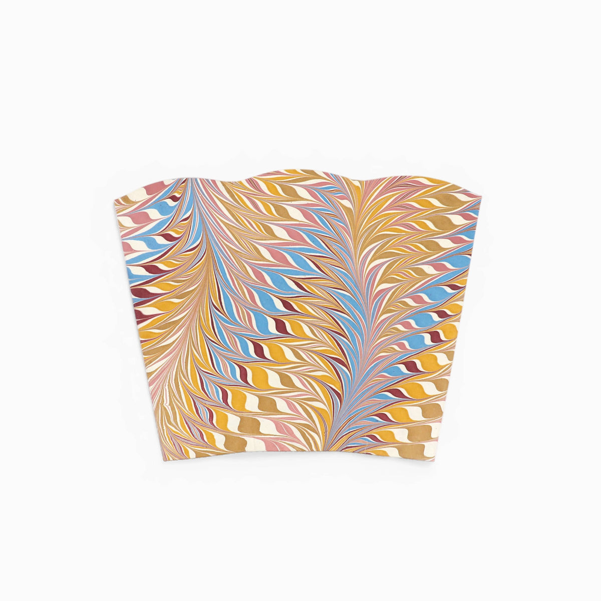 Marbled Wastebasket in Desert Feather