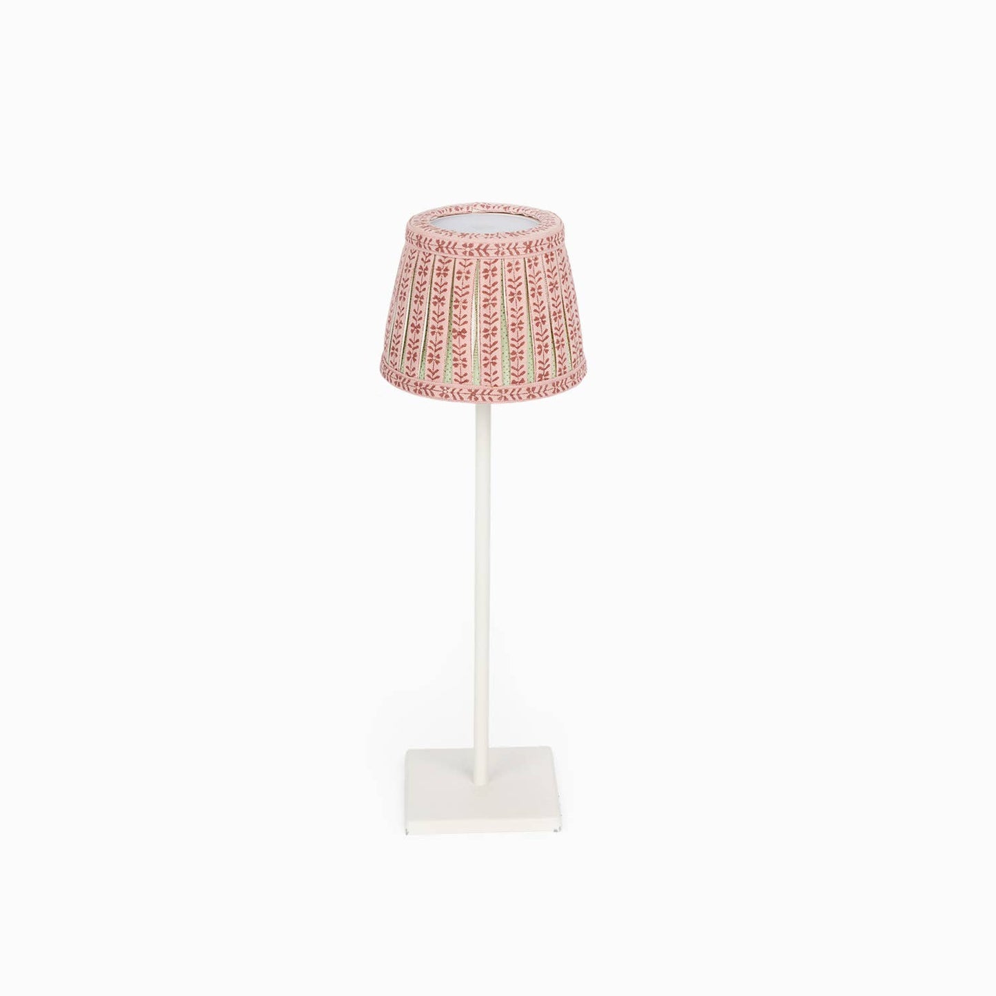 PRE-ORDER Block Printed Lampshade Cover - Mint Rose Rhea