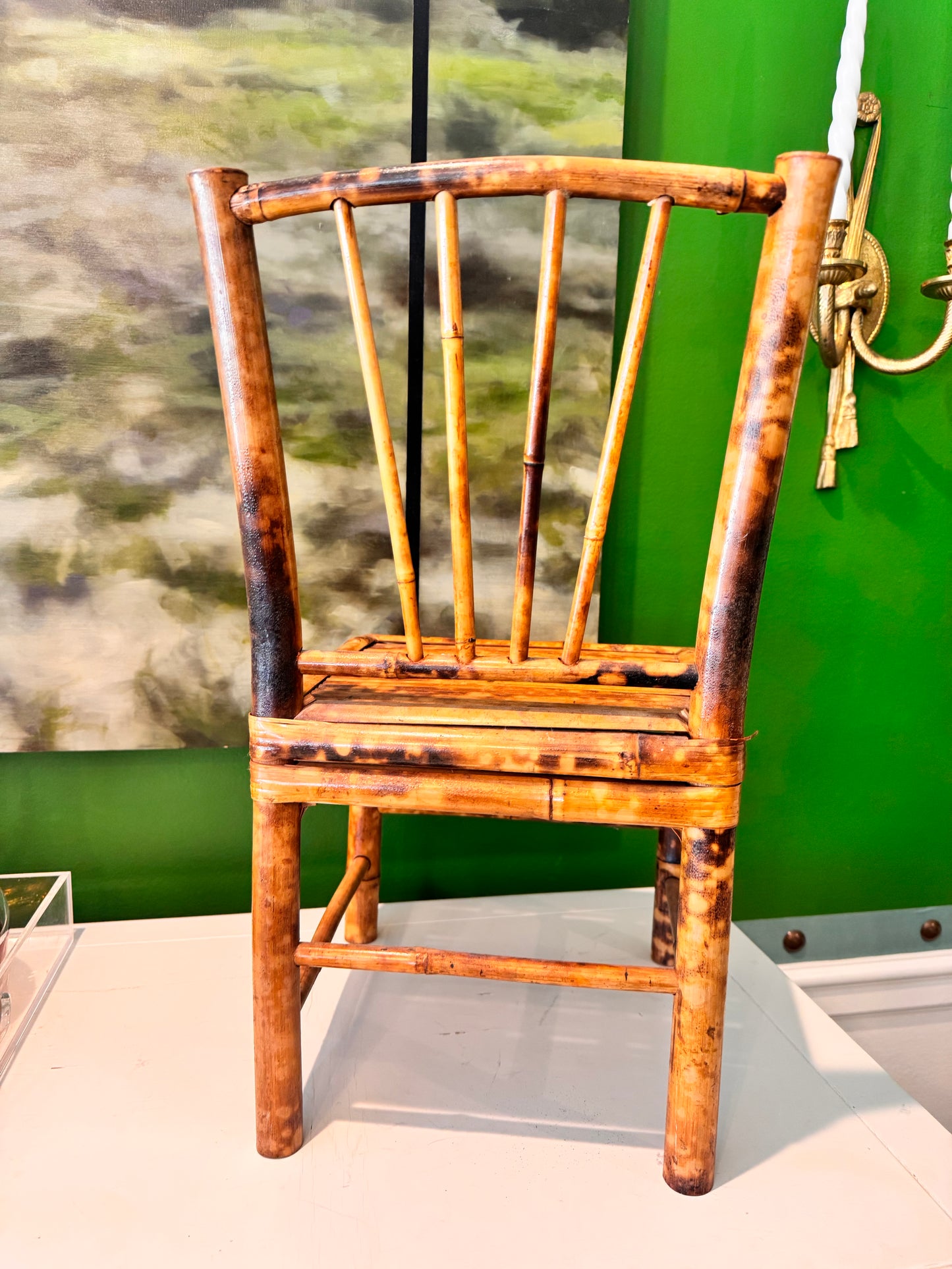 Burnt Bamboo Children's Chair