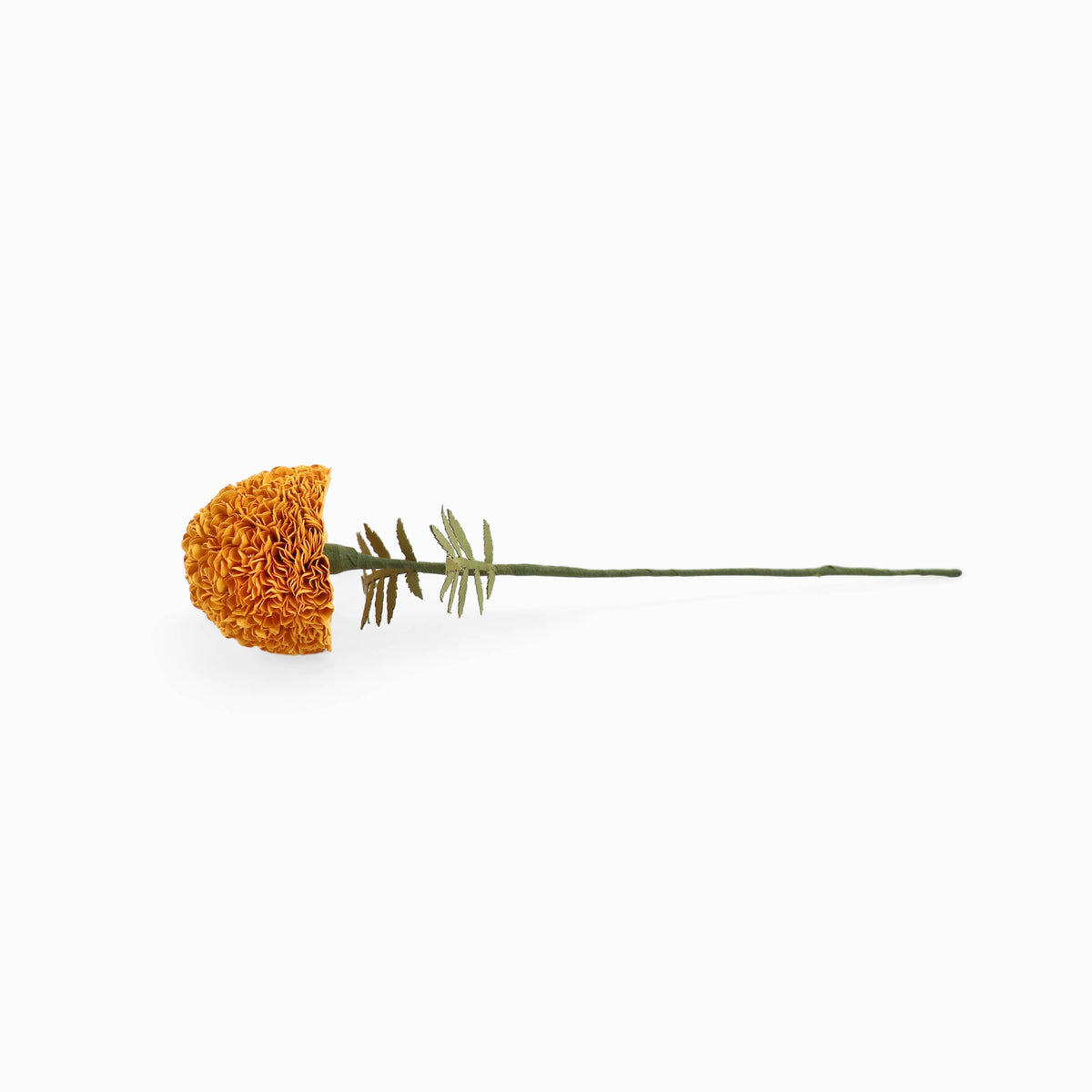 Handmade Paper Flower in Marigold